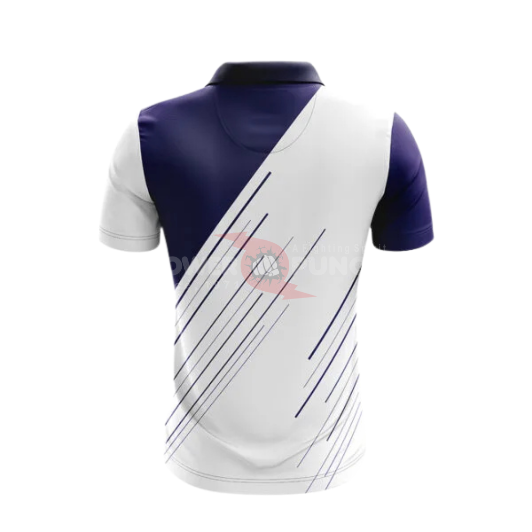 Power Punch Men Customized Breathable Sublimation Cricket Jersey Short Sleeve Sports Shirt Trai - Angle 2