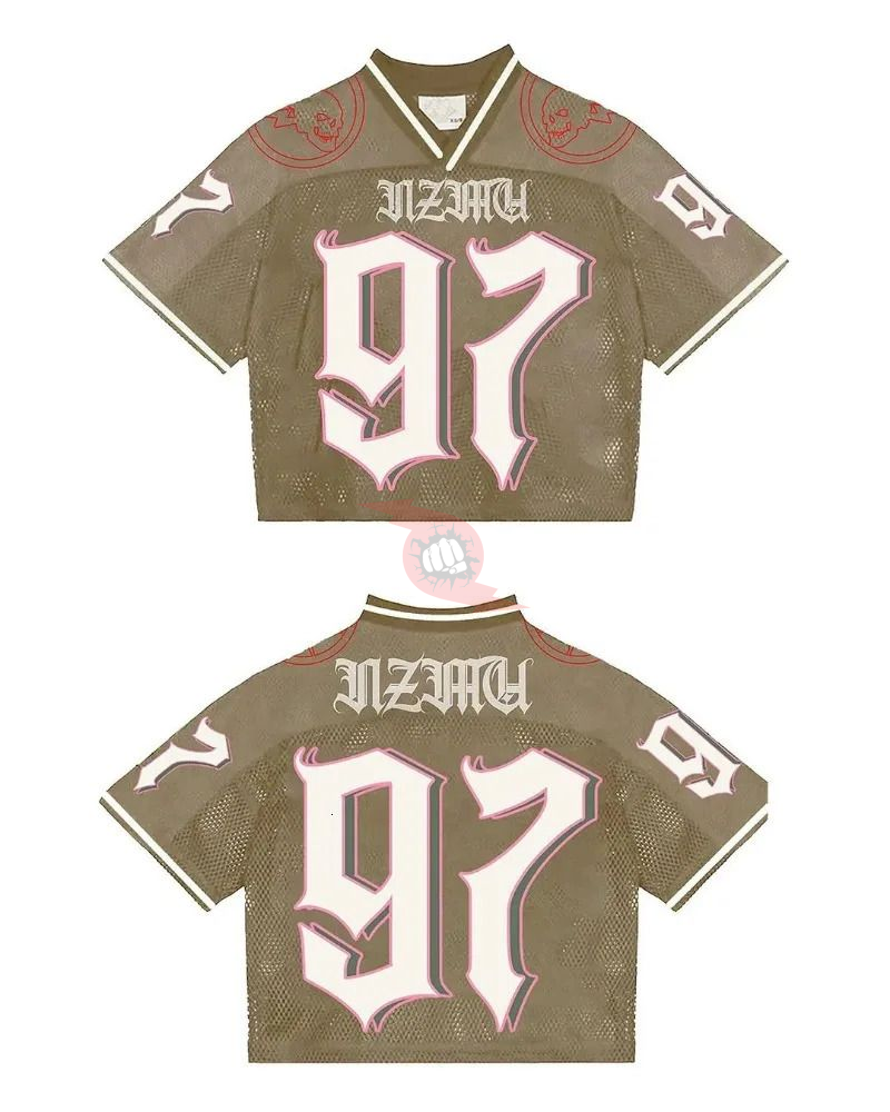 Power Punch High Quality Custom Quick Dry V-Neck Football Jersey Polyester Soccer Shirts Croppe - Angle 5