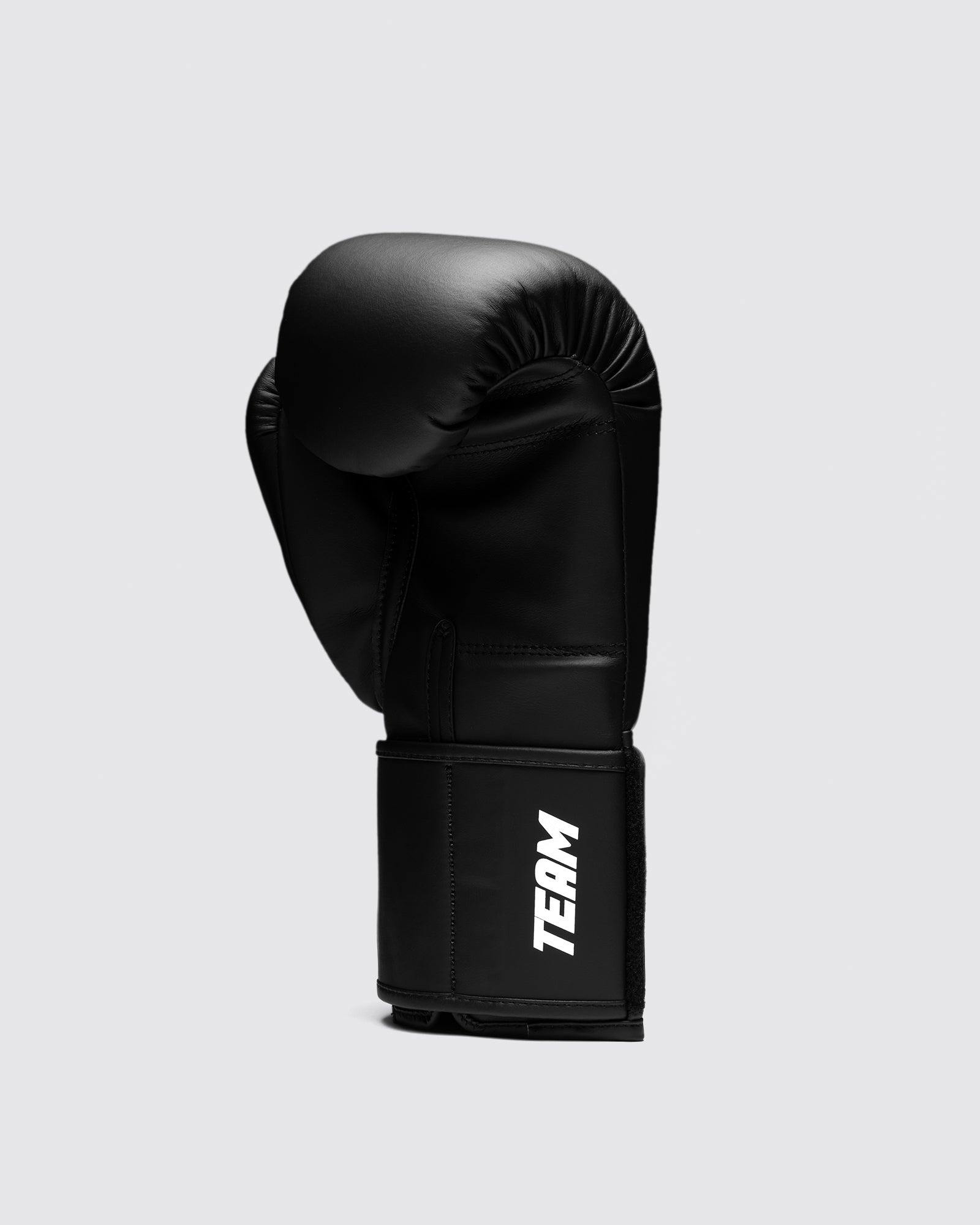 Power Punch RTS Black Fly Boxing Gloves High Quality Genuine Cowhide Leather Custom Angle 4