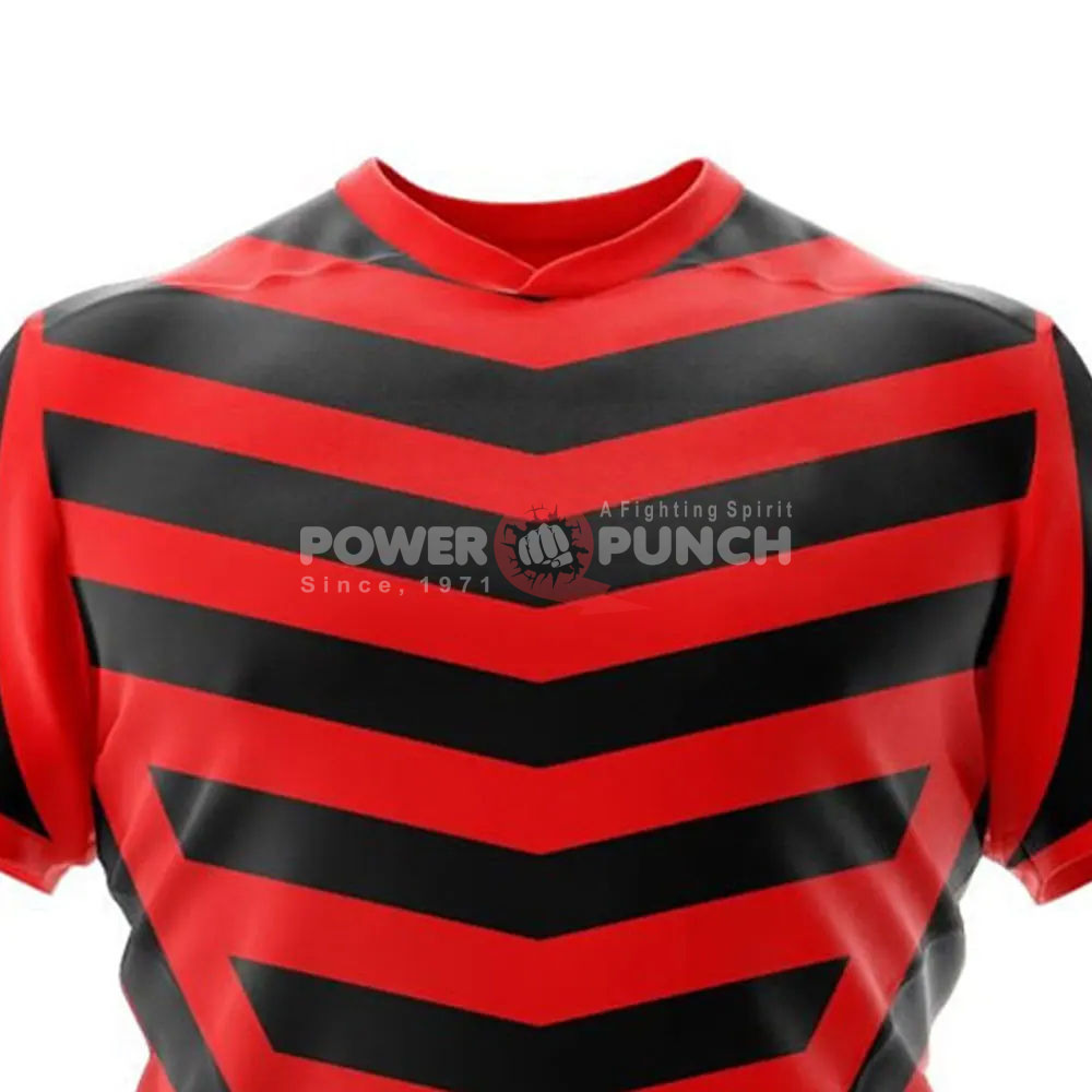 Power Punch 100 Polyester Made Pakistan Wholesale Rugby Uniform Sets for Team Premium Quality C - Angle 4