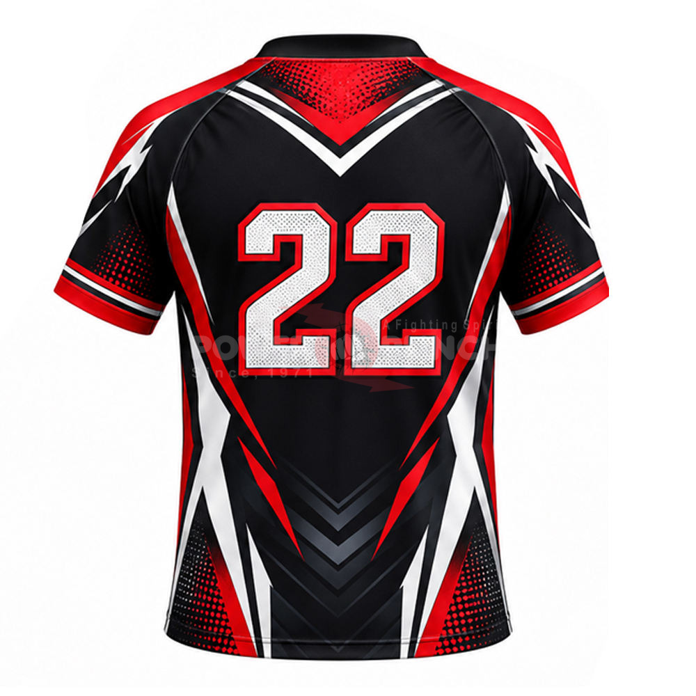 Power Punch Factory Manufacturing Cheap Price Customized Lacrosse Jersey Top Quality Sublimatio - Angle 3