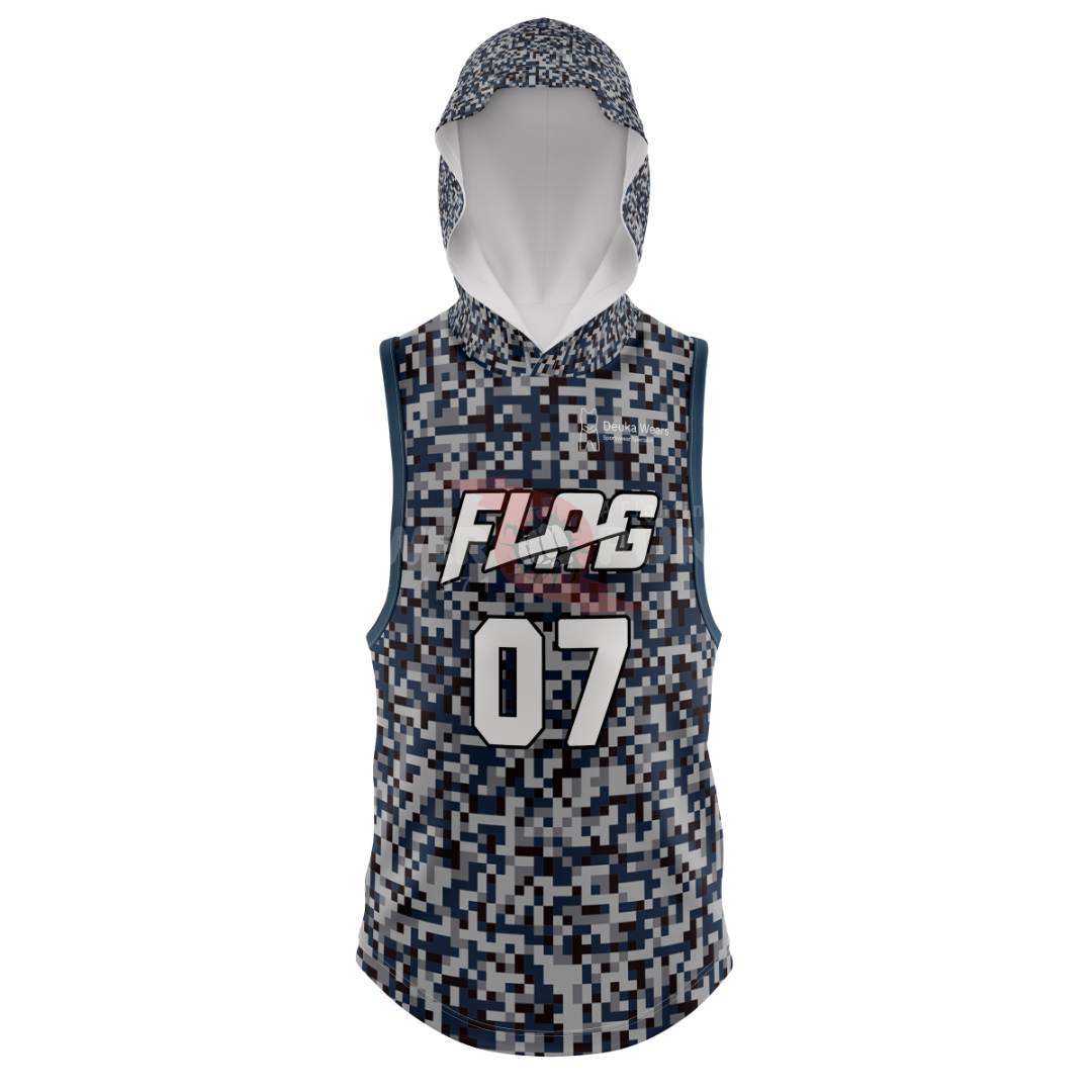Power Punch Custom American Football 7v7 Heat-Transfer Printed Flag Football Uniform Plus Size - Angle 2