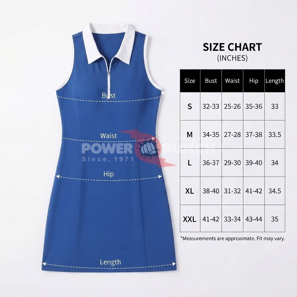 Power Punch New Women x27 s Golf Polo Dress Tennis Sleeveless Zip up Lightweight Quick Dry Mois - Angle 4