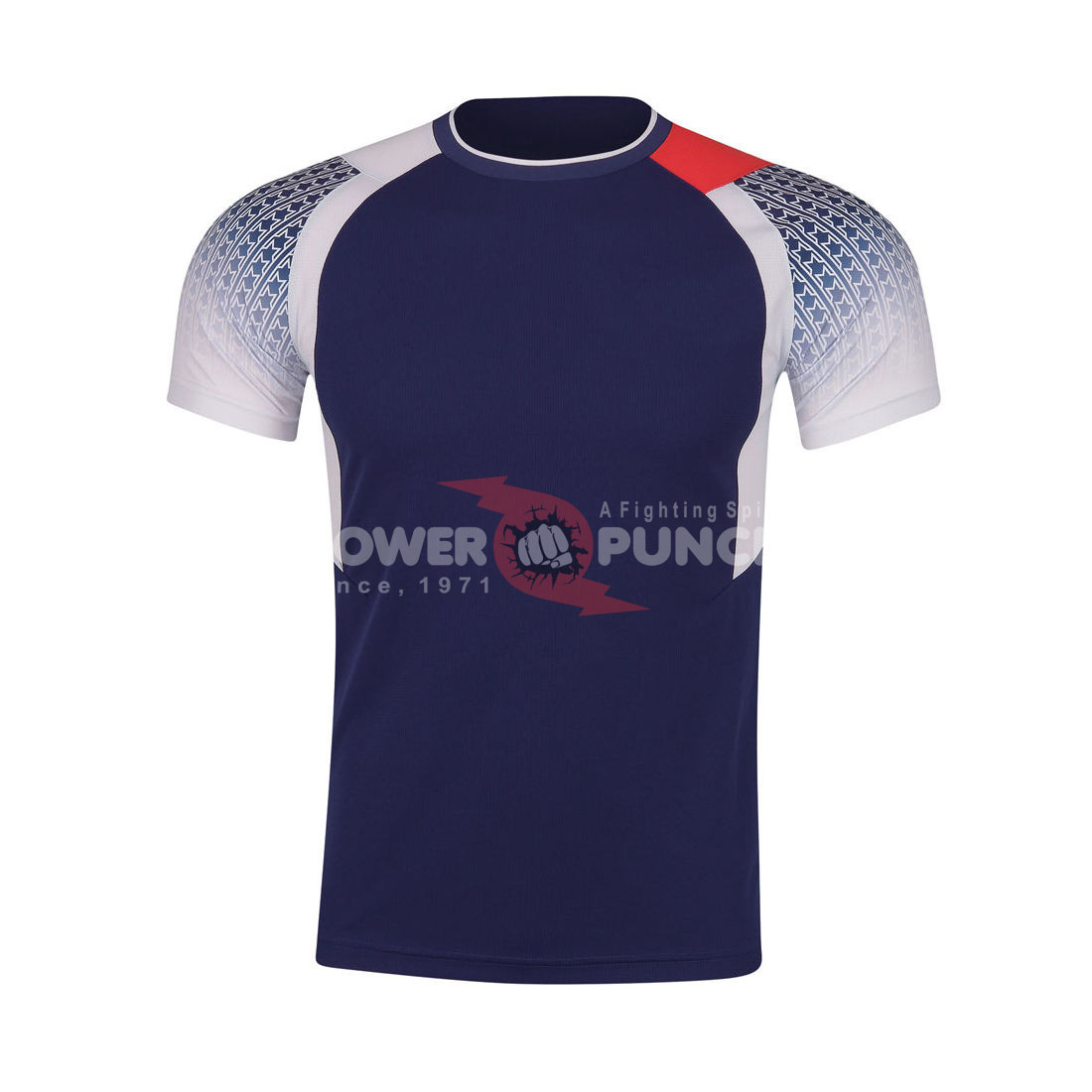 Power Punch Wholesale New Sublimated Tennis T Shirts and Shorts Sublimated Polyester Breathable - Angle 3
