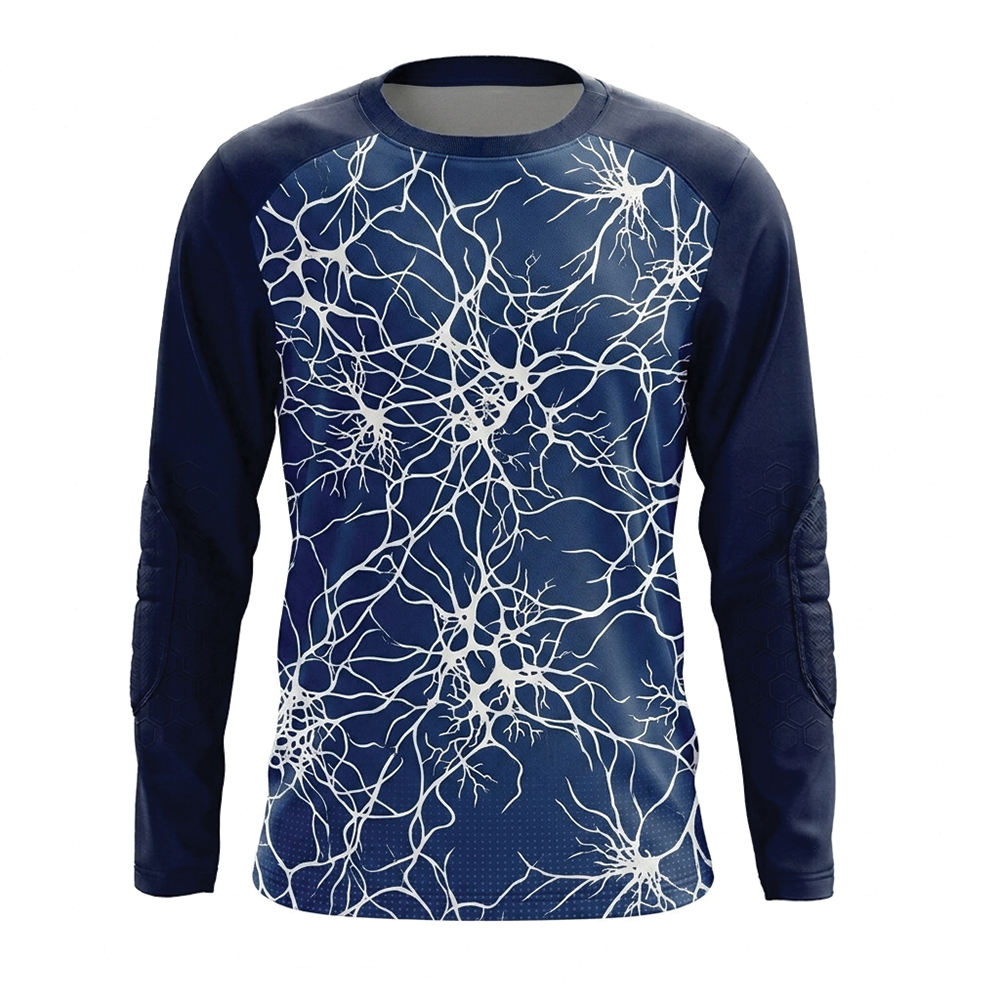 Power Punch Wholesale Sublimation Printed Soccer Goalkeeper Jersey for Adults Custom Team Name