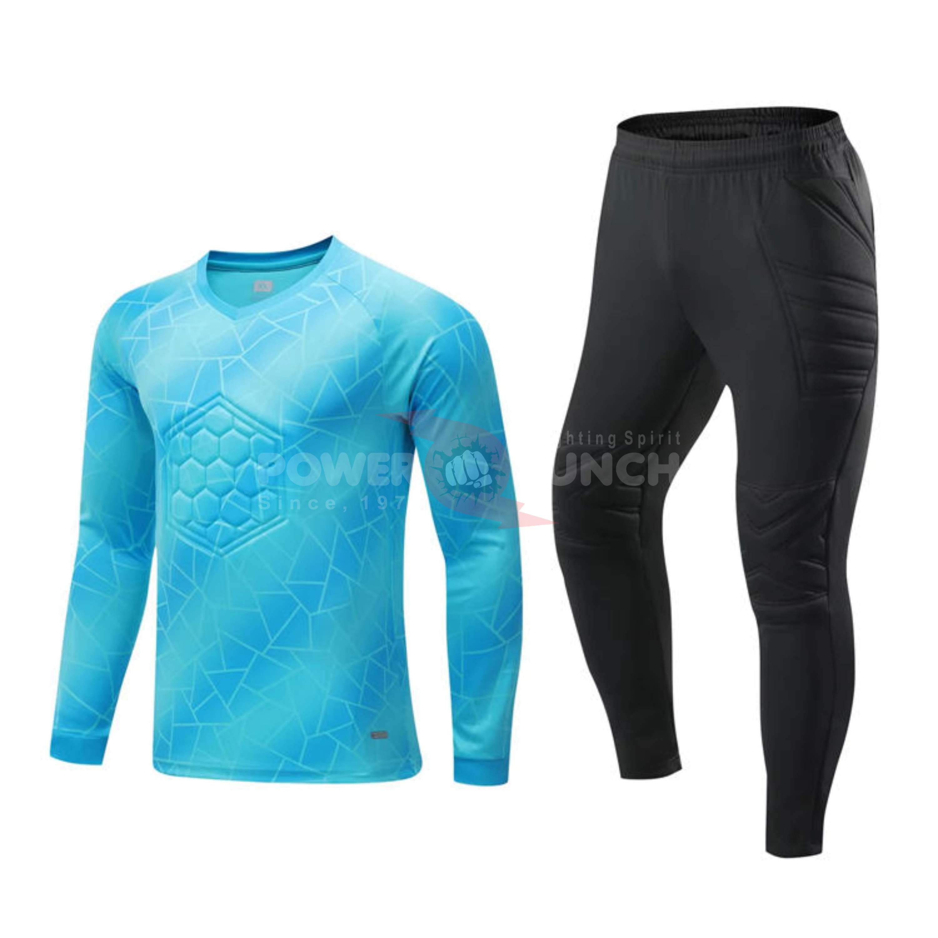 Power Punch Football Jersey Goalkeeper Padded Shirt Football Goal Keeper Jersey Soccer Goalies - Angle 5