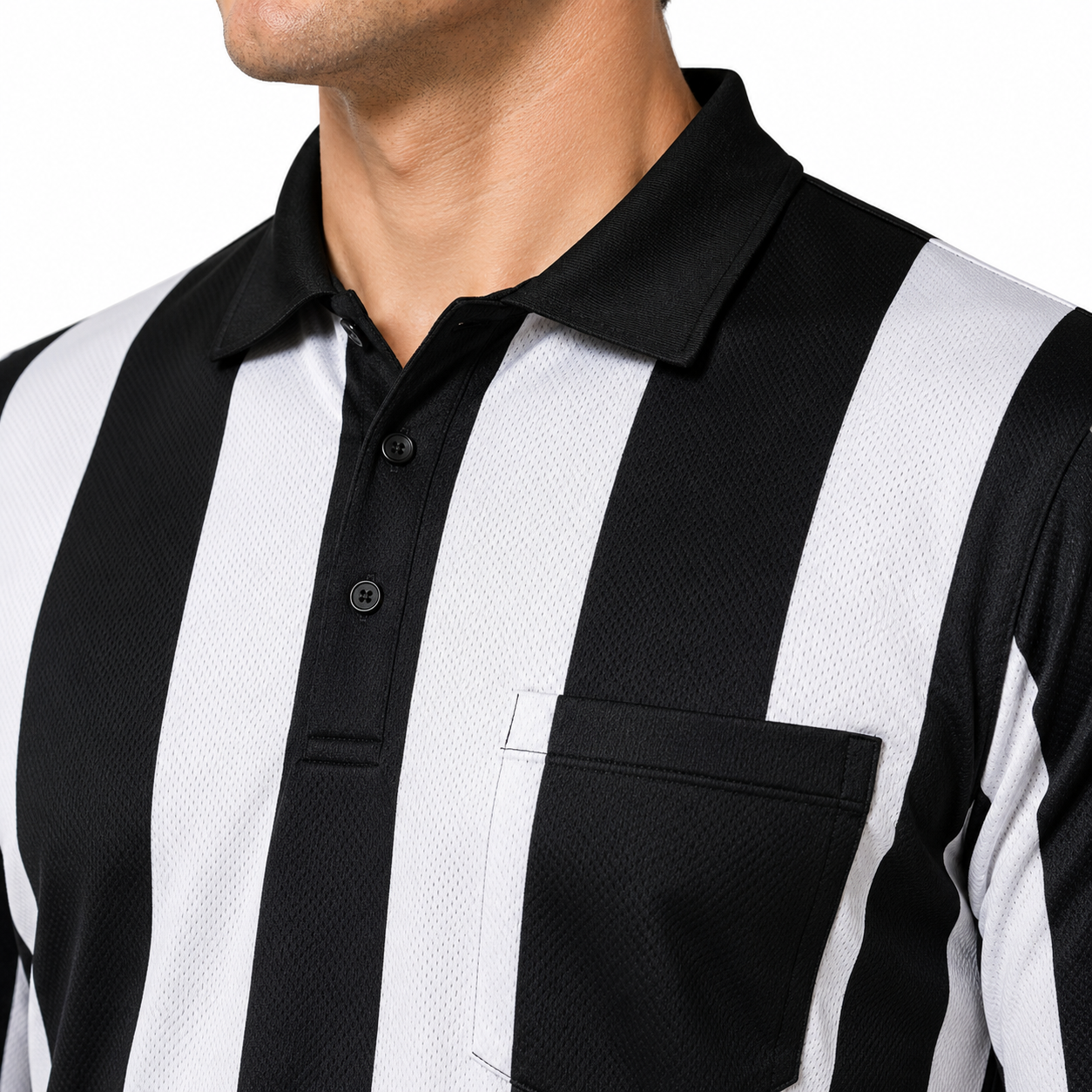 Power Punch Wholesale American Football Referee Uniform Short Printed Dry Fit Team Apparel Soli - Angle 5
