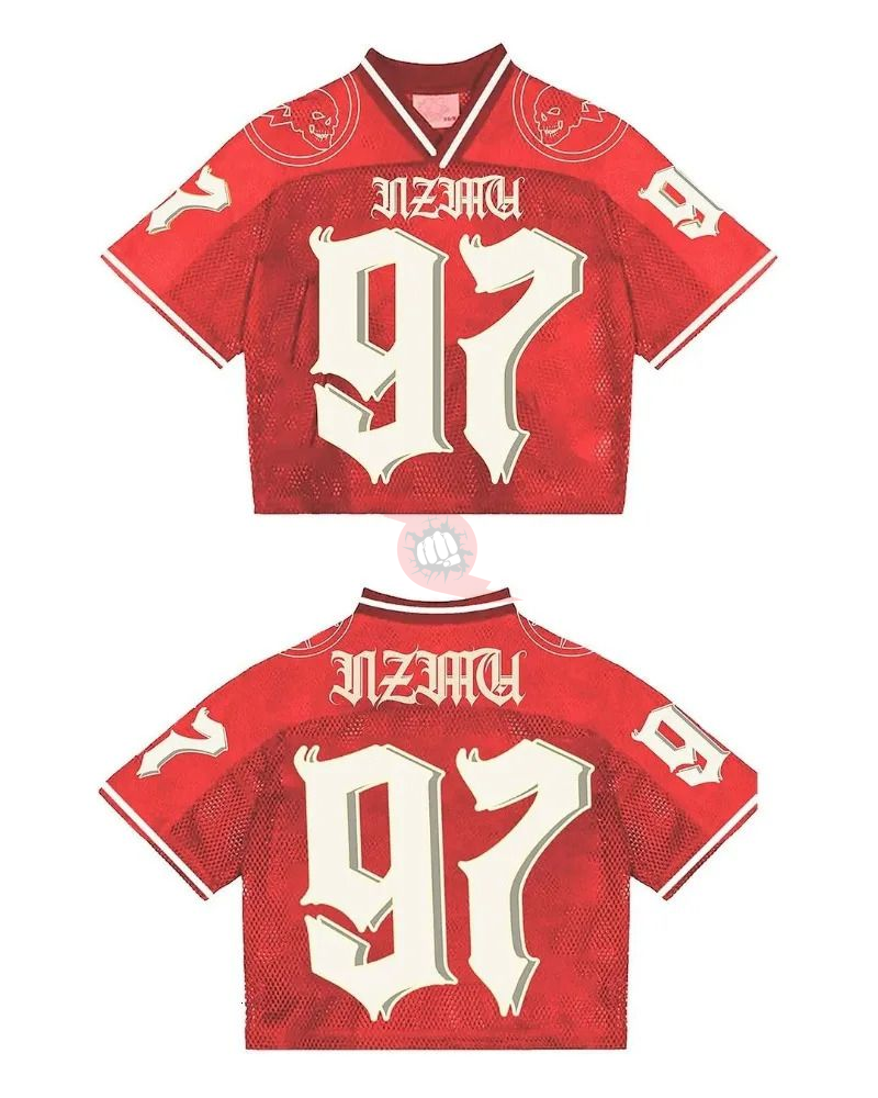 Power Punch High Quality Custom Quick Dry V-Neck Football Jersey Polyester Soccer Shirts Croppe - Angle 4