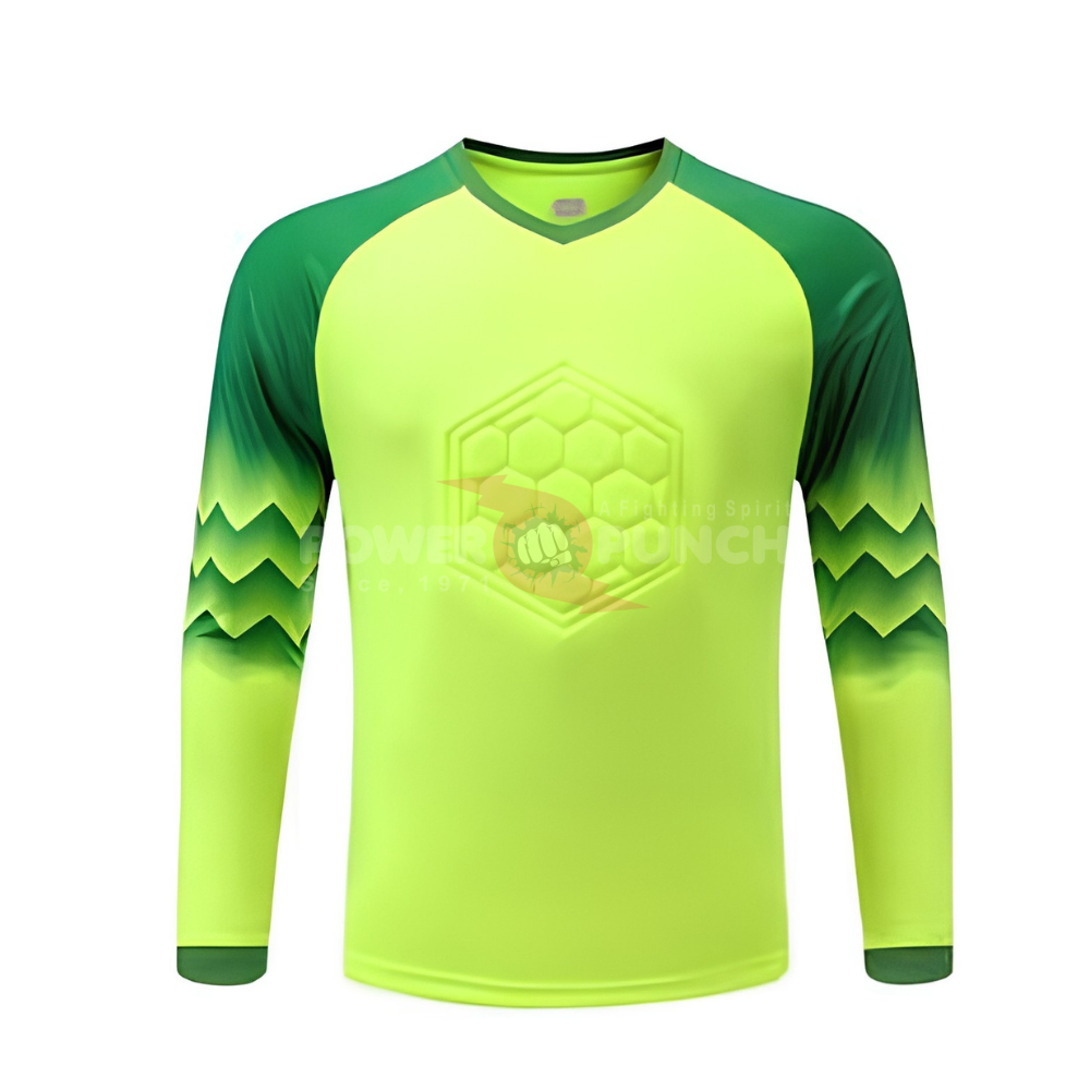 Power Punch Long Sleeve Custom Goalkeeper Jersey Front Logo 100 Polyester Unisex Adult Bulk Who - Angle 4