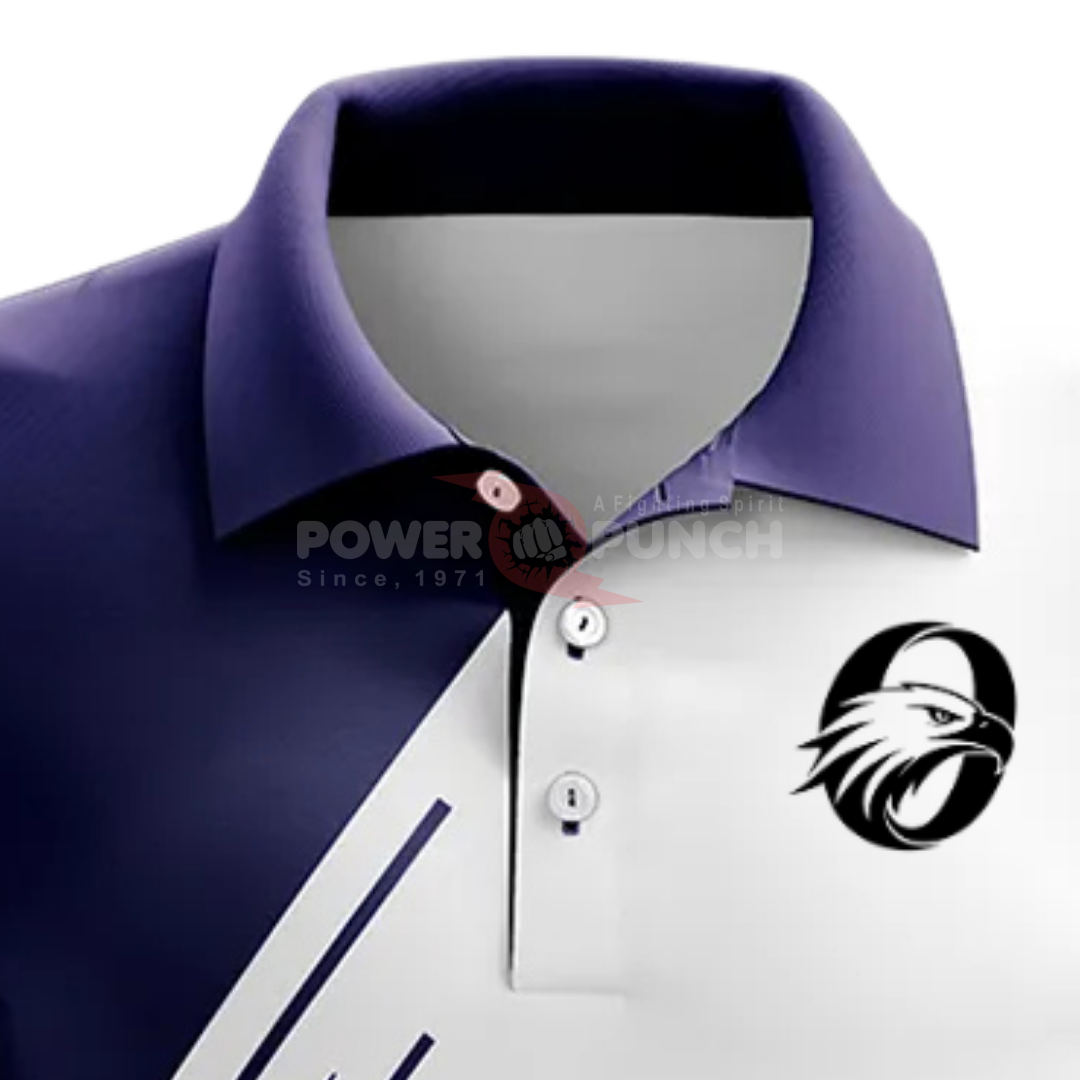 Power Punch Men Customized Breathable Sublimation Cricket Jersey Short Sleeve Sports Shirt Trai - Angle 5