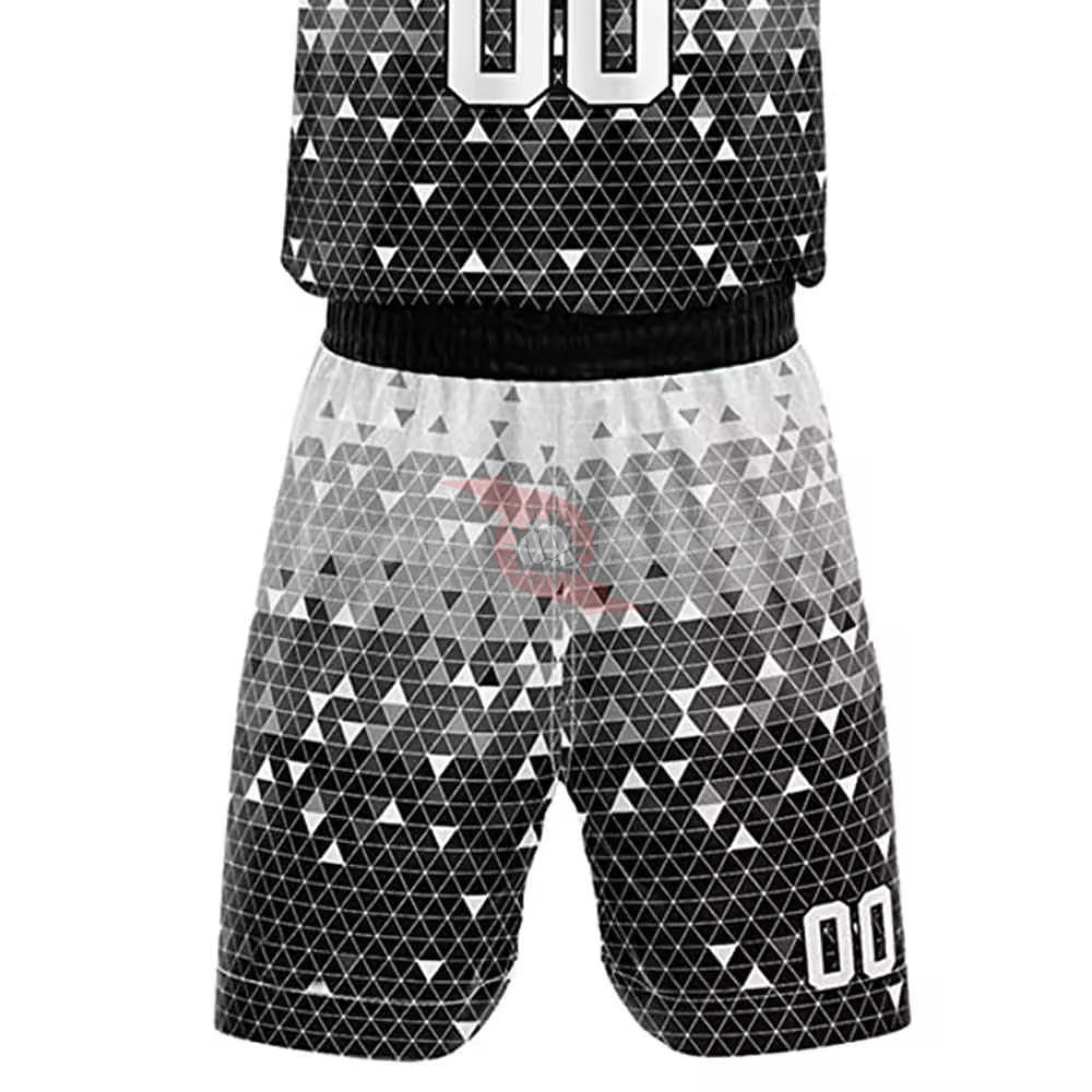 Power Punch Pakistan Custom Made Sleeveless Heat-Transfer Printed 100 Polyester Basketball Unif - Angle 4