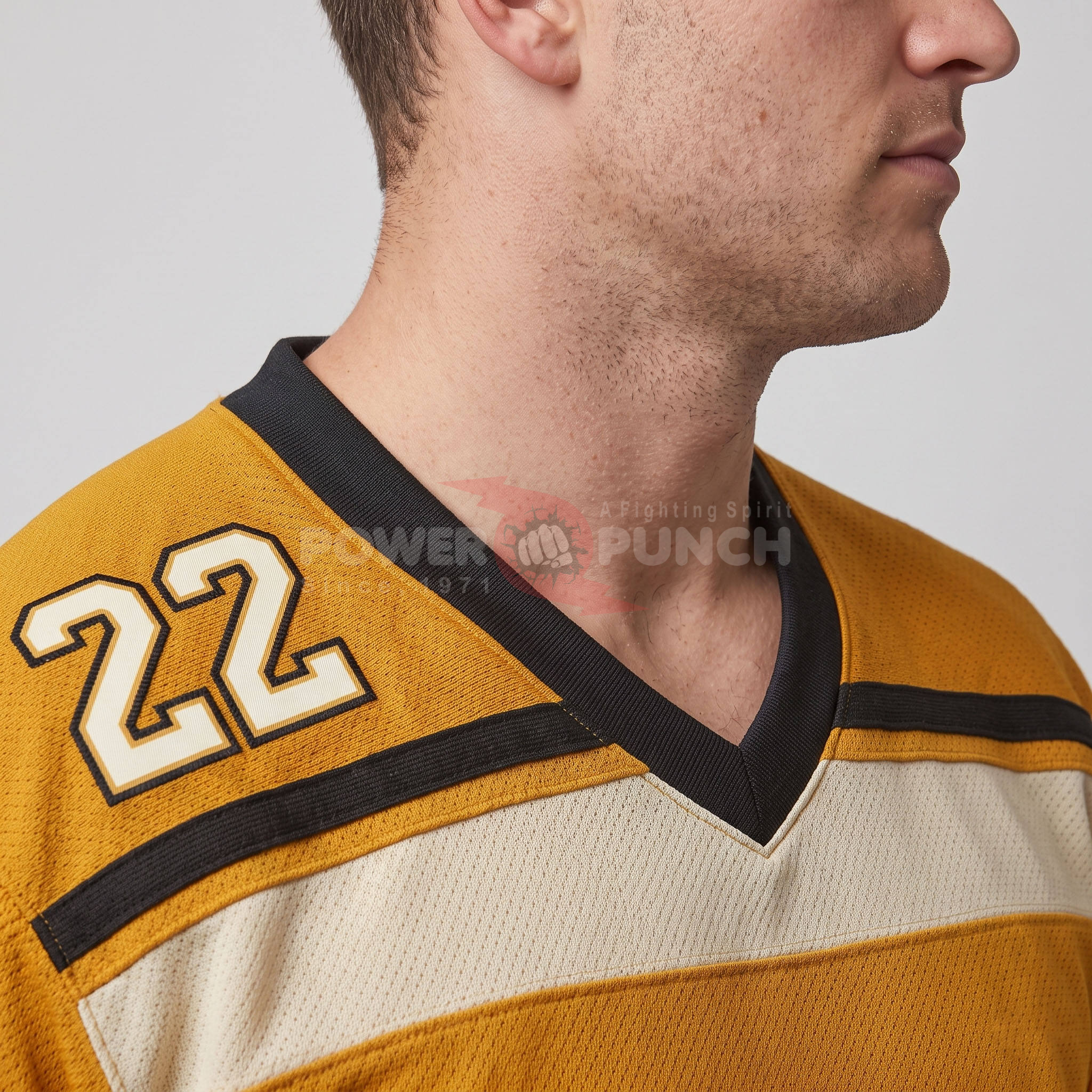 Power Punch Full Sublimation Men amp rsquo s Ice Hockey Jersey Men Full Sleeve Ice Shirt Digita - Angle 5