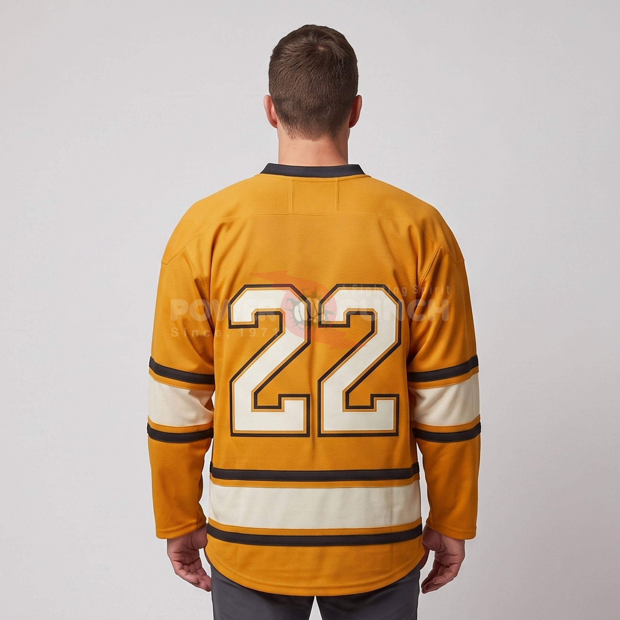 Power Punch Full Sublimation Men amp rsquo s Ice Hockey Jersey Men Full Sleeve Ice Shirt Digita - Angle 2