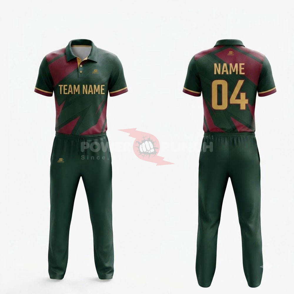 Power Punch OEM Service Training Wear Cricket Uniform New Design Best Quality Low Moq Cricket U