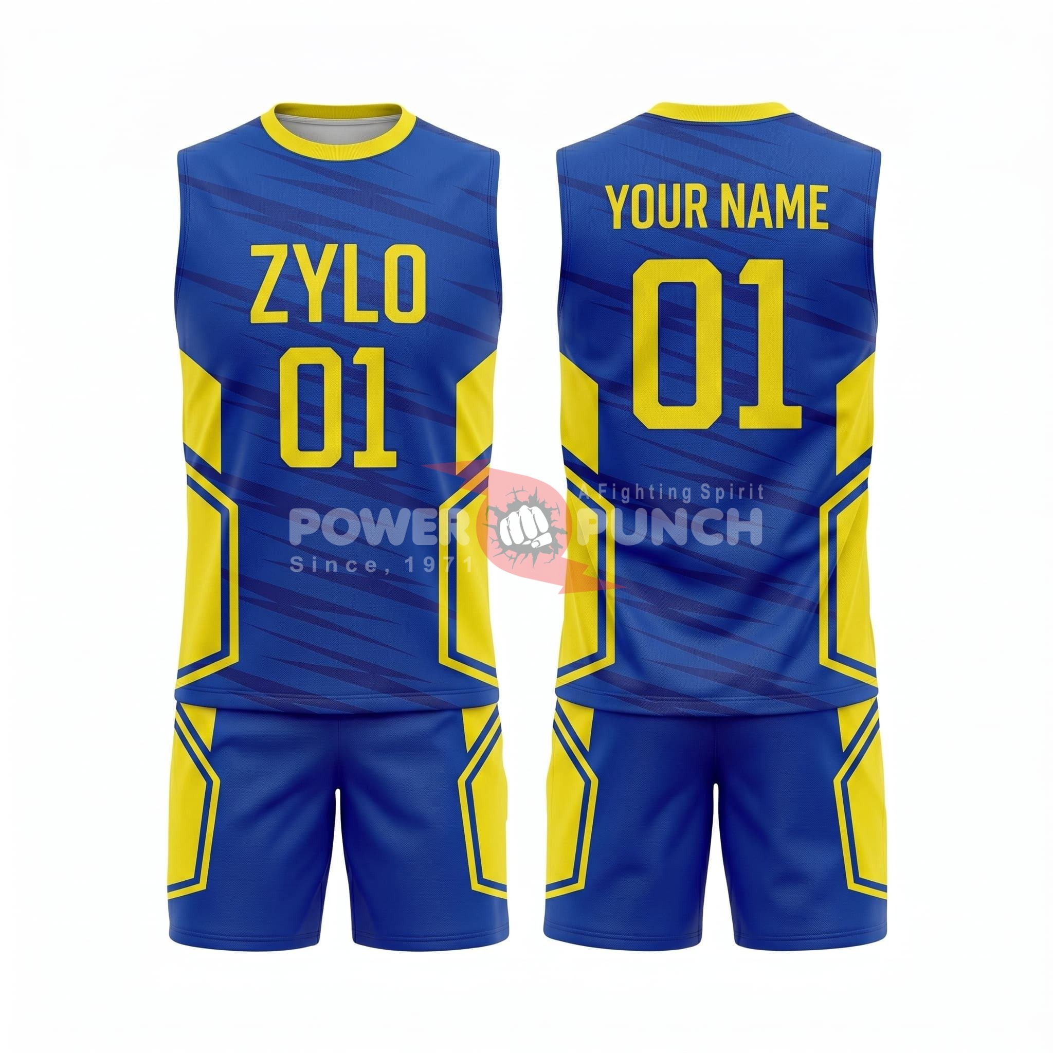 Power Punch Factory Direct 7on7 Football Uniform Flag Football Jerseys Custom Logo Mesh Polyest - Angle 3