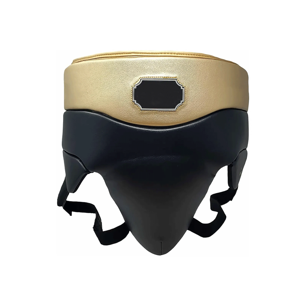 Power Punch Wholesale New Dummy Leather PU Groin Guard for Men &amp; Women Angle 2