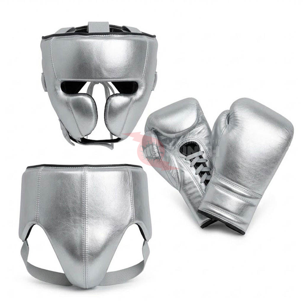 Power Punch Reliable Leather Boxing Gloves with Hook Loop Closure for Boxing Sparring