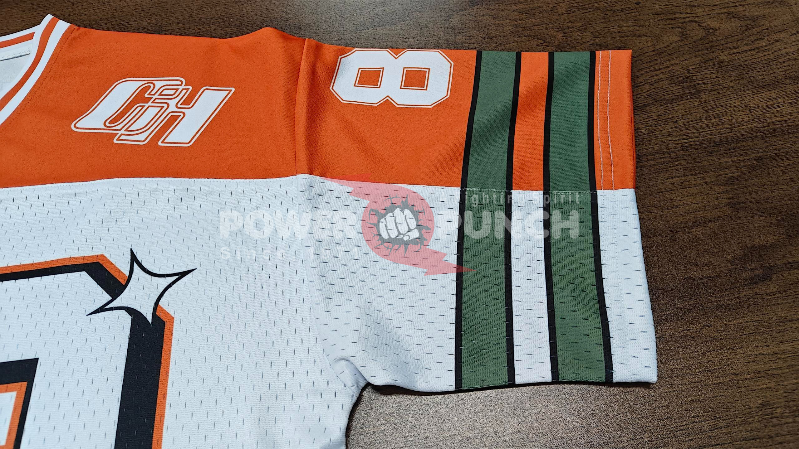 Power Punch Cheap Price Customized American Football Jersey Unisex High Quality Lacrosse Mesh J - Angle 3