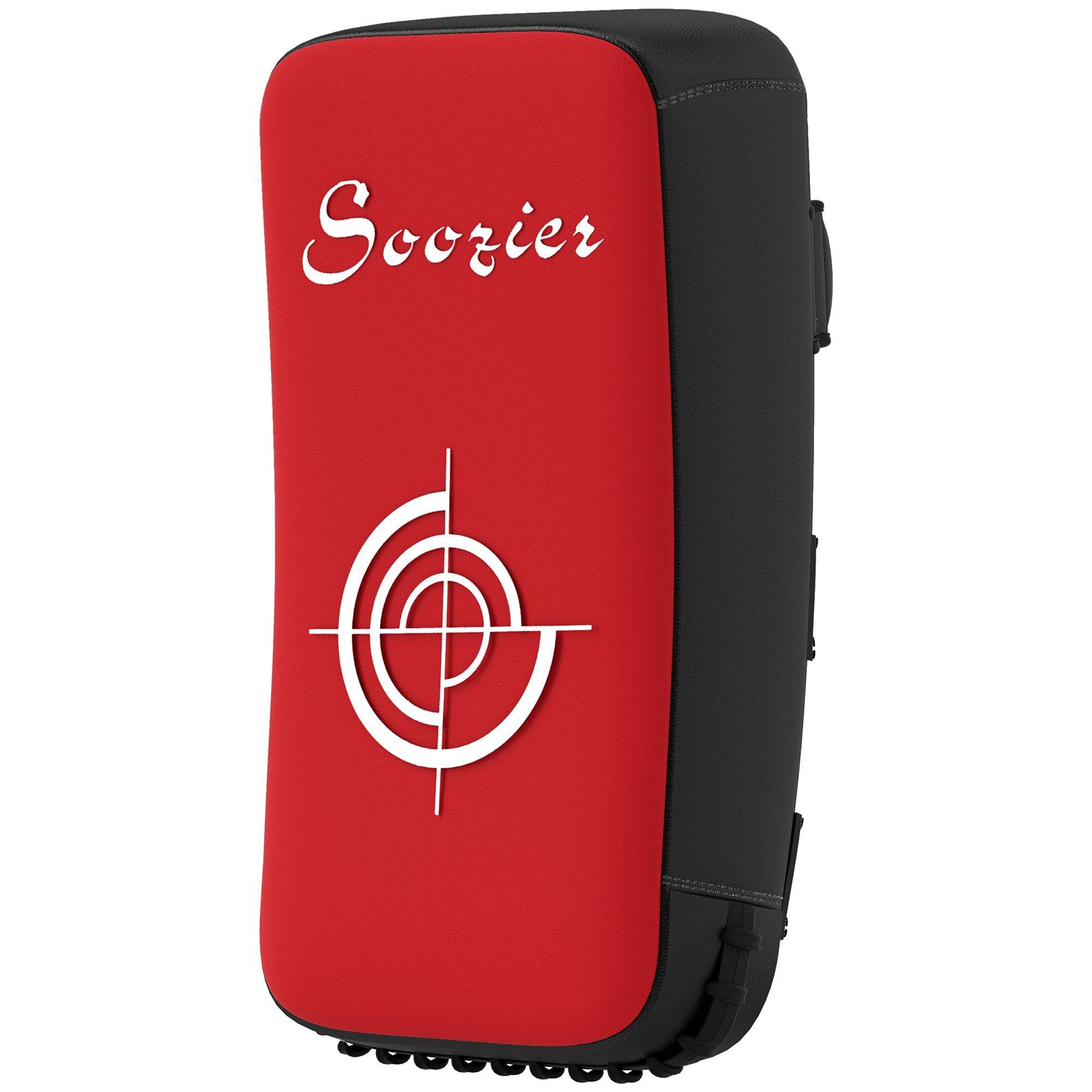 Power Punch 16.5 in Red Muay Thai Kick Shield Punching Pad for Martial Arts Karate