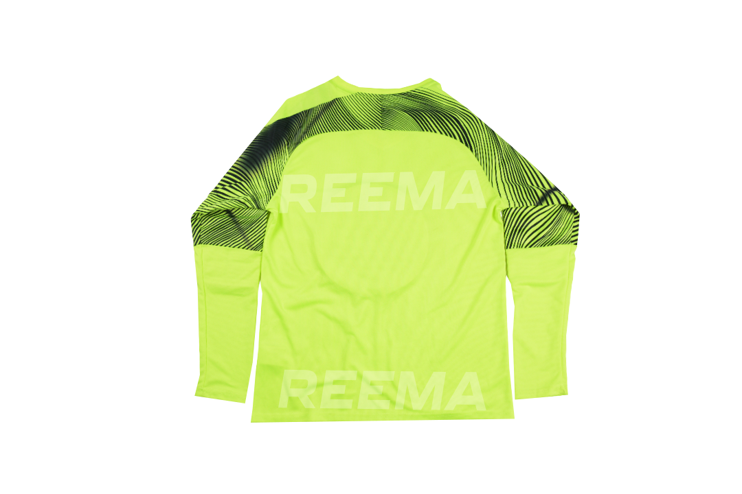 Power Punch Unisex Adults Long Sleeve Soccer Goalkeeper Digital Printed Plain Jersey 100 Polyes - Angle 2