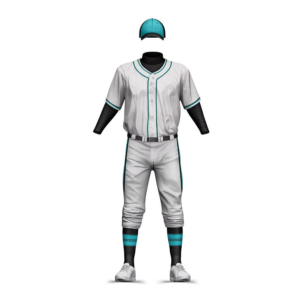 Power Punch High Quality Custom Made Baseball Uniforms Wholesale Customized Digital Printing Su - Angle 2