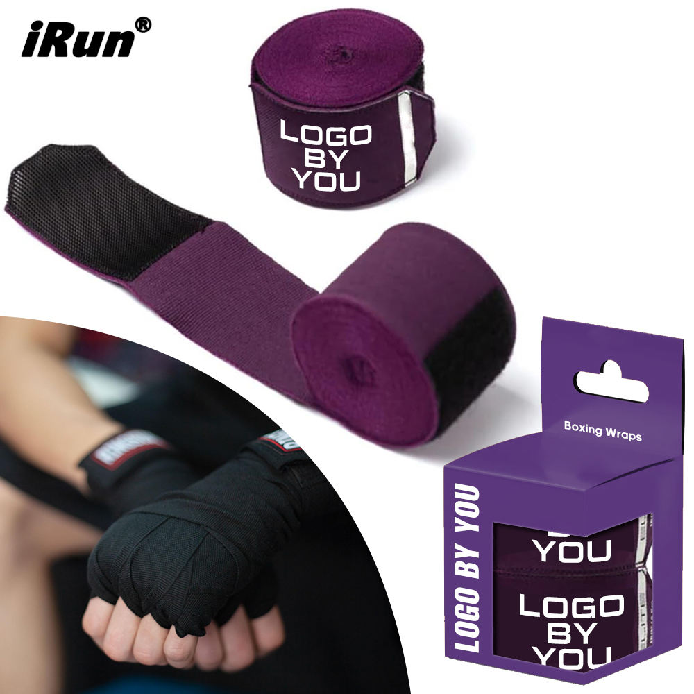 Power Punch IRun Custom Logo Boxing Hand Wraps Boxing Bandages MMA Training Sparring