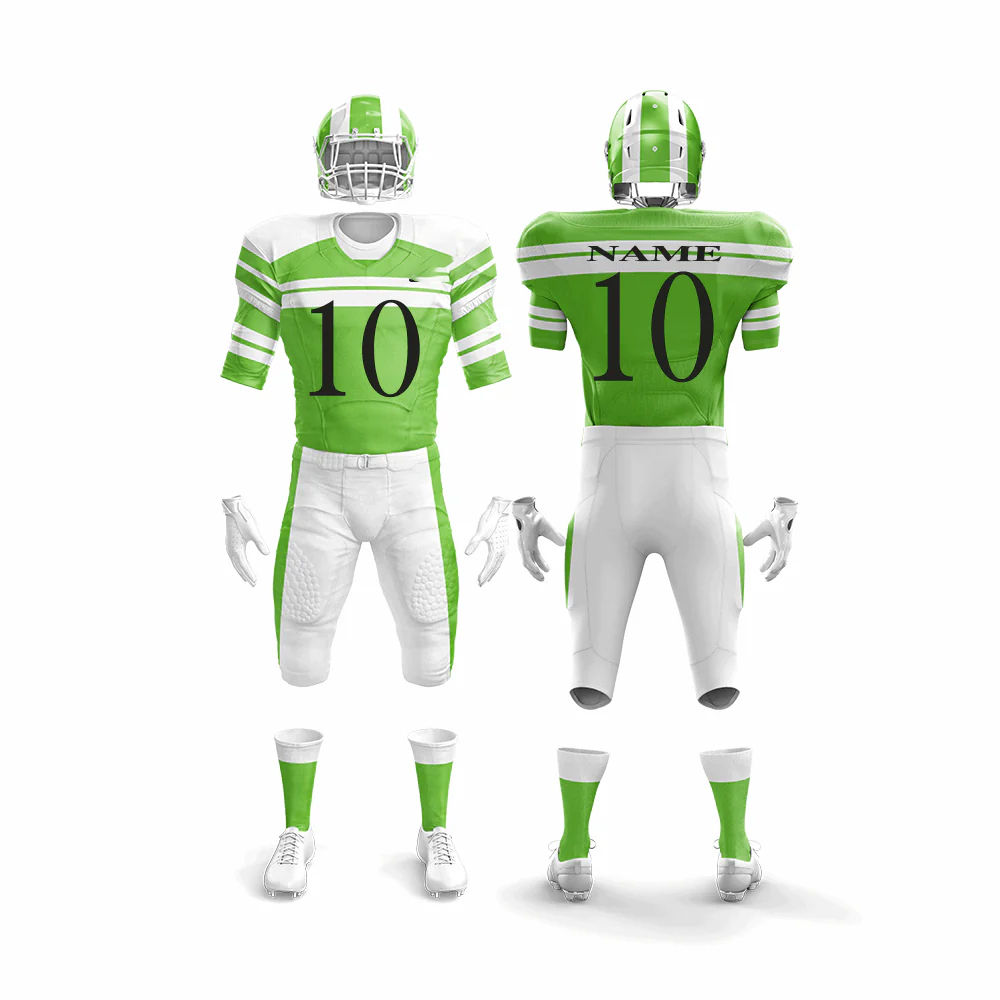Power Punch OEM High Quality American Football Uniform 100 Polyester Team Solid Color American