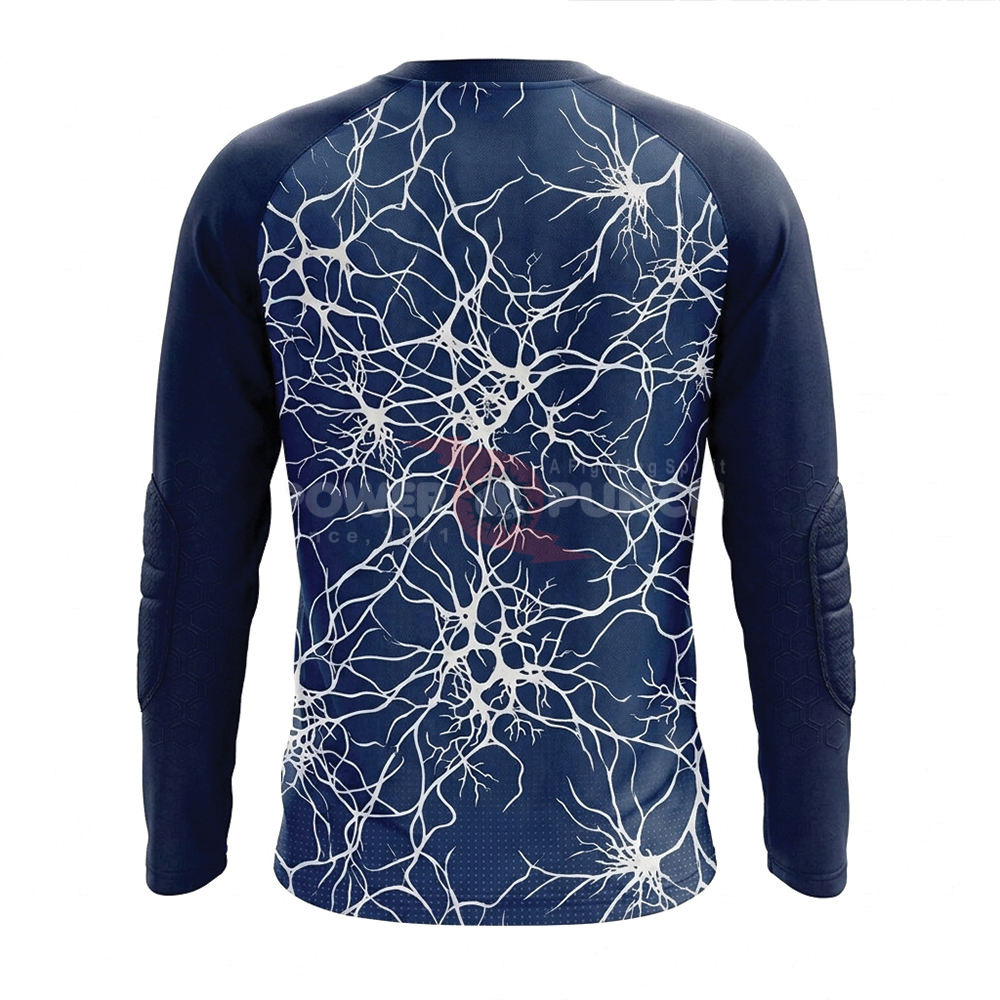 Power Punch Wholesale Sublimation Printed Soccer Goalkeeper Jersey for Adults Custom Team Name - Angle 2