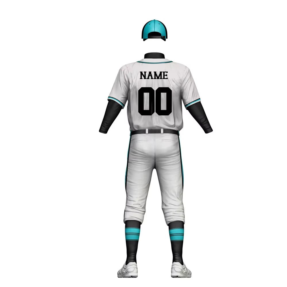 Power Punch High Quality Custom Made Baseball Uniforms Wholesale Customized Digital Printing Su - Angle 3