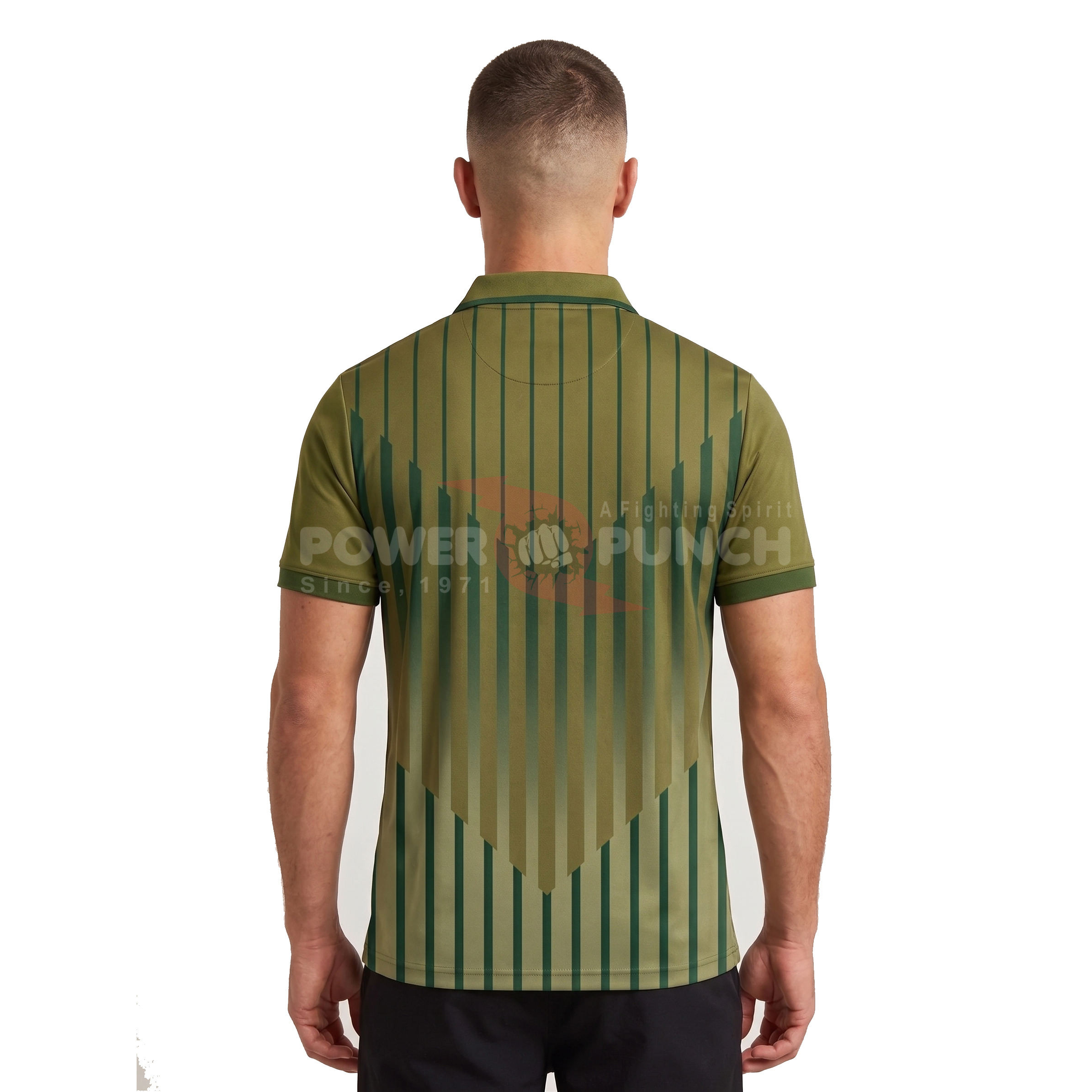 Power Punch Custom Men x27 s Polo Cricket Jersey Manufacturer 100 Polyester Cricket Jersey Men  - Angle 2