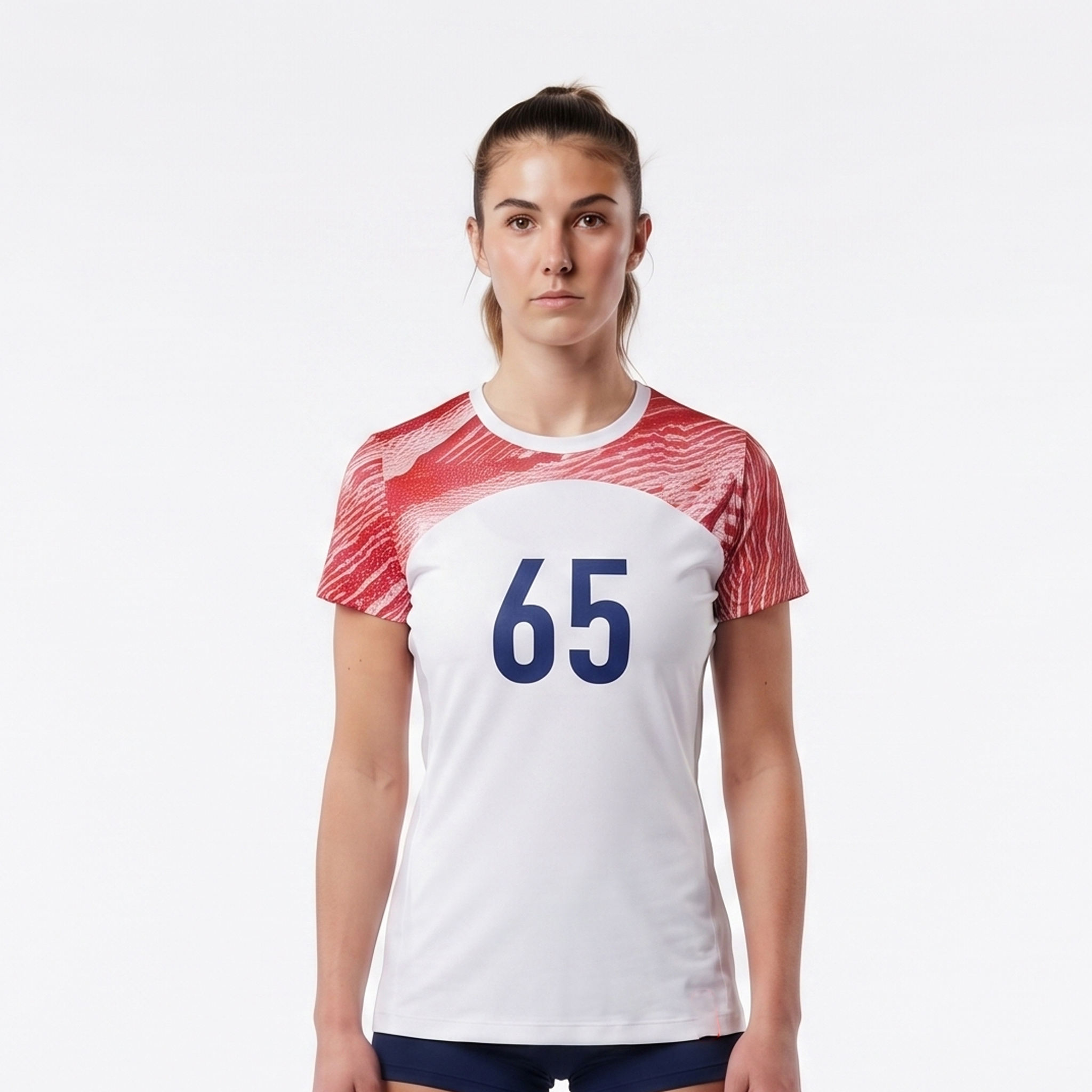 Power Punch Women x27 s Sublimated Volleyball Jersey Short Sleeve Crew Neck Volleyball Tee Shir