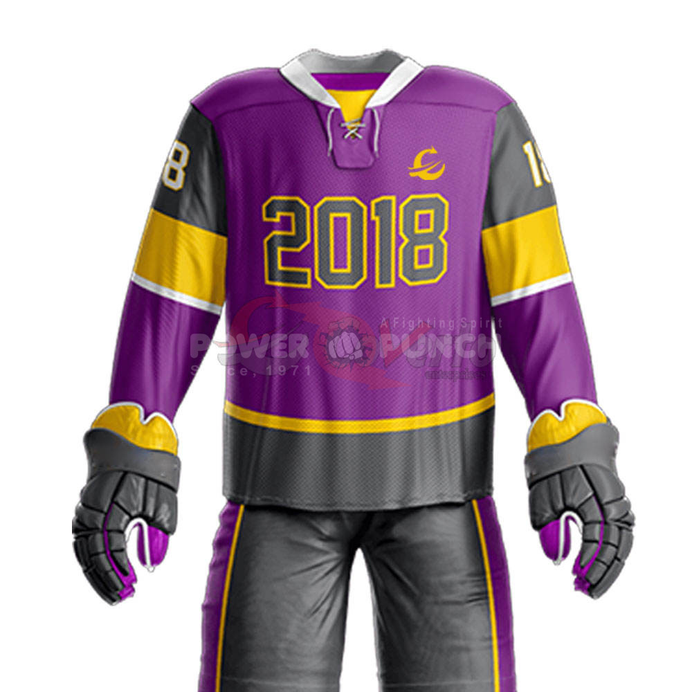 Power Punch Premium Design Ice Hockey Uniform Durable And Comfortable Perfect For Training Prac - Angle 5