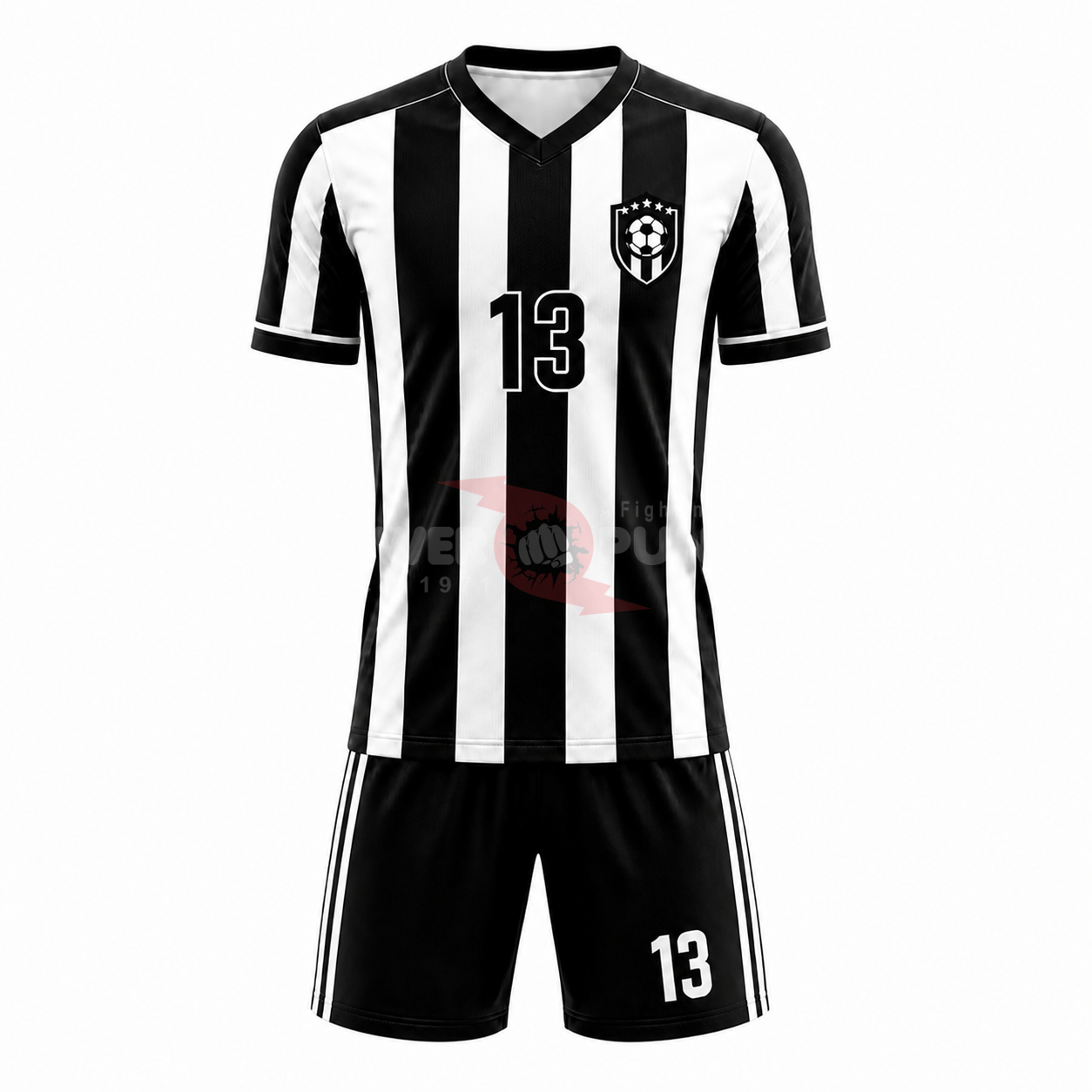 Power Punch Wholesale Men x27 s Adult Football Uniform Black Soccer Kit Custom Logo Sublimation