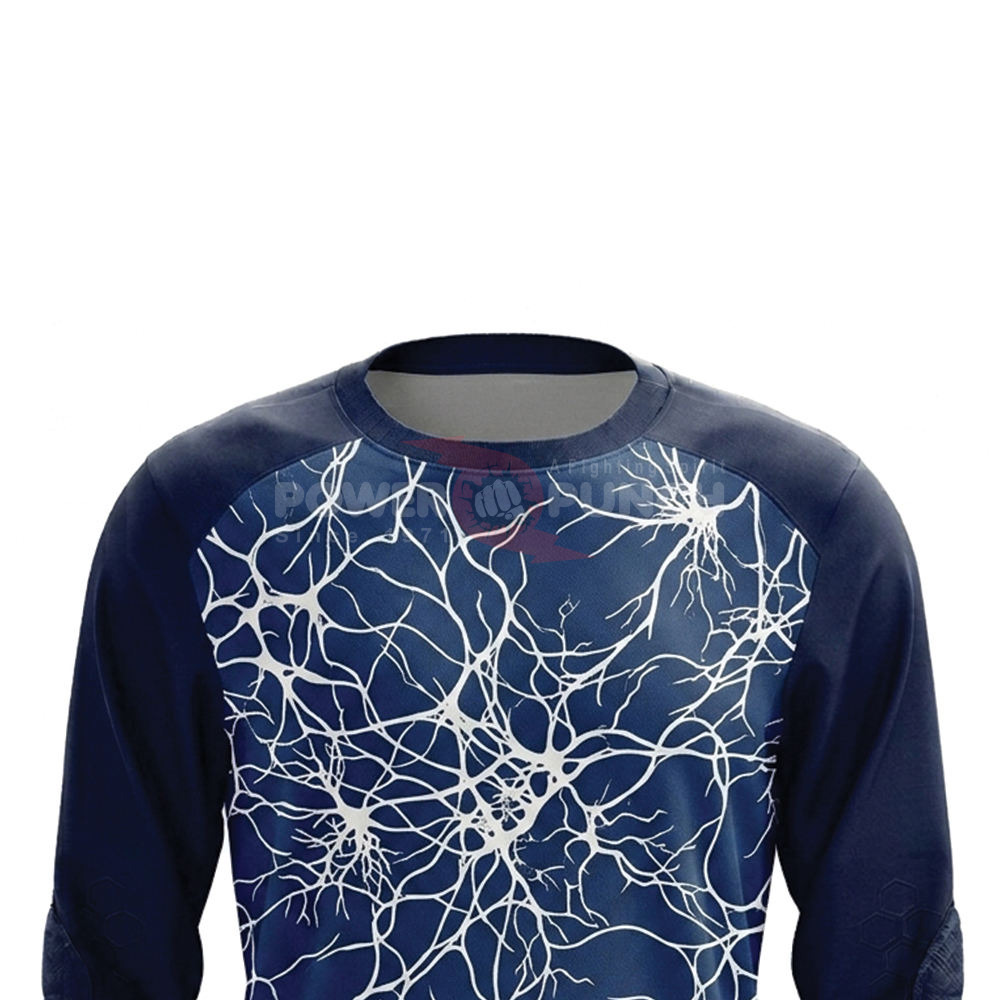 Power Punch Wholesale Sublimation Printed Soccer Goalkeeper Jersey for Adults Custom Team Name - Angle 3
