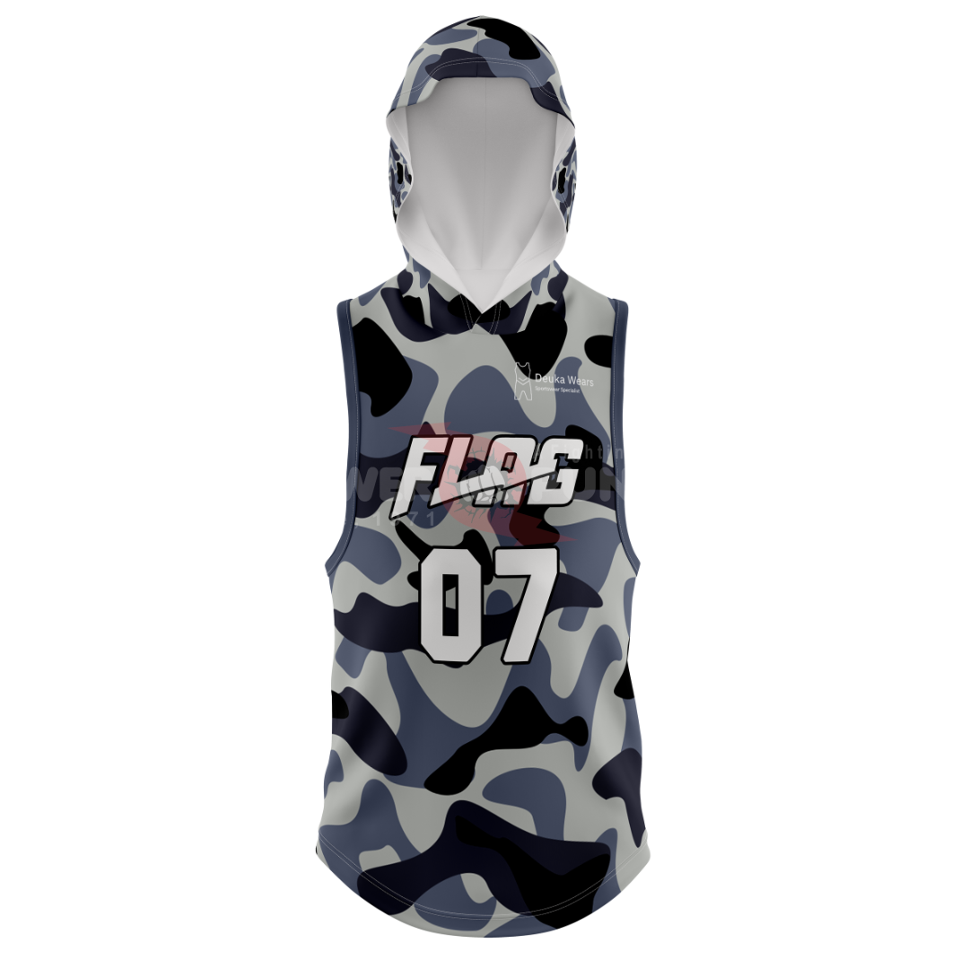 Power Punch Custom American Football 7v7 Heat-Transfer Printed Flag Football Uniform Plus Size - Angle 4