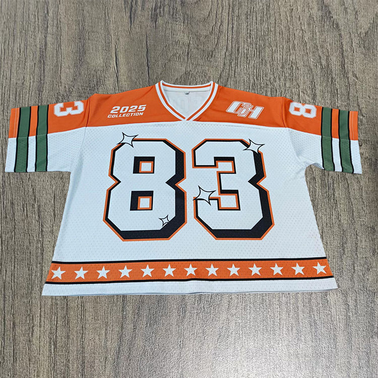 Power Punch Cheap Price Customized American Football Jersey Unisex High Quality Lacrosse Mesh J