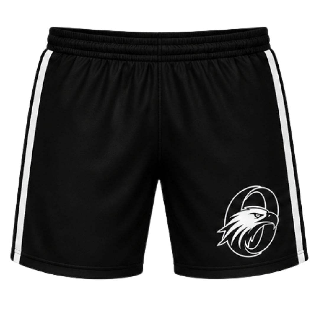 Power Punch Black White Ice Hockey Set Sublimation Jersey and Shorts Long Sleeve Team Sports Un - Angle 4
