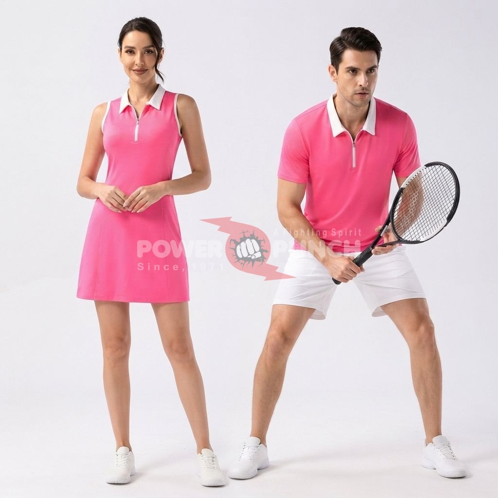Power Punch New Women x27 s Golf Polo Dress Tennis Sleeveless Zip up Lightweight Quick Dry Mois - Angle 2