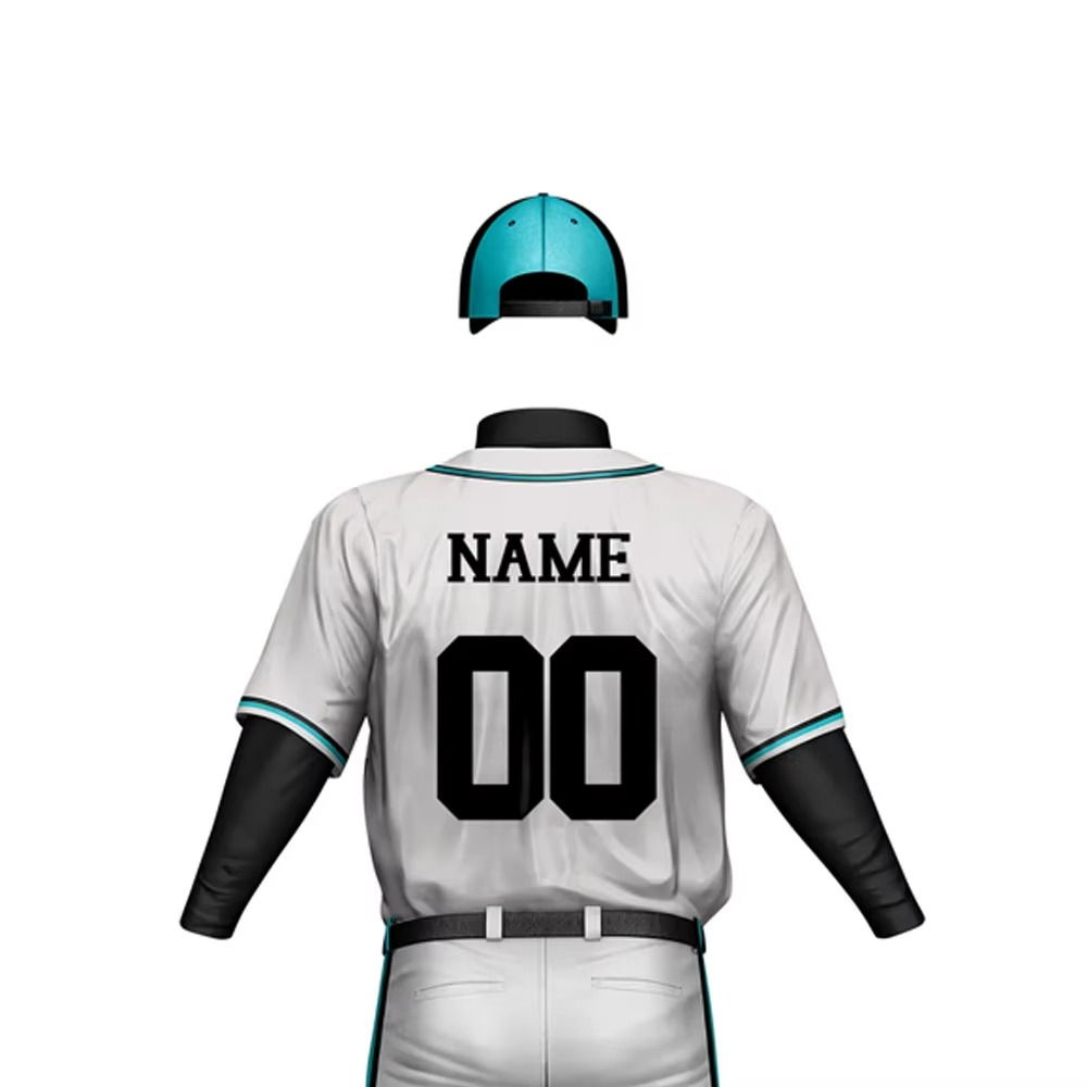 Power Punch High Quality Custom Made Baseball Uniforms Wholesale Customized Digital Printing Su - Angle 5