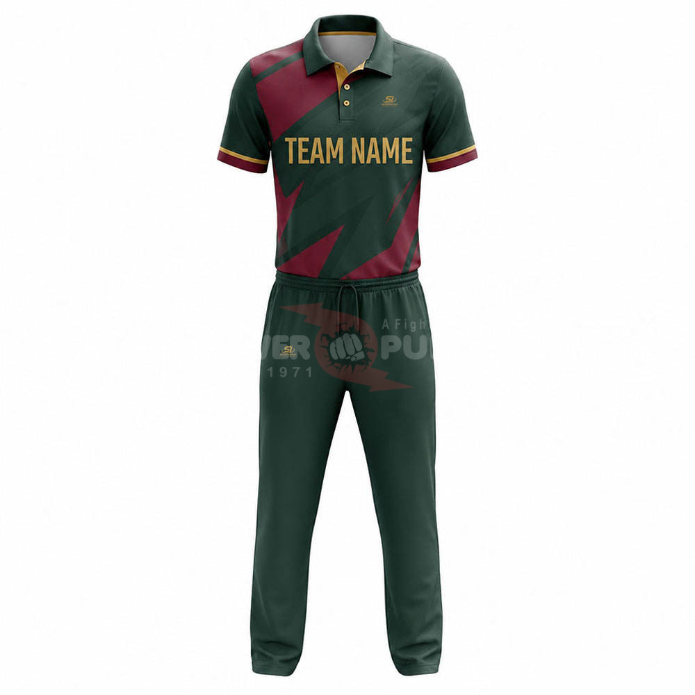 Power Punch OEM Service Training Wear Cricket Uniform New Design Best Quality Low Moq Cricket U - Angle 2