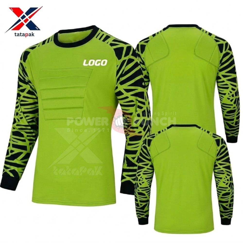 Power Punch Professional Soccer Goalkeeper Uniform With Padded Chest Protection Designed For Un - Angle 2
