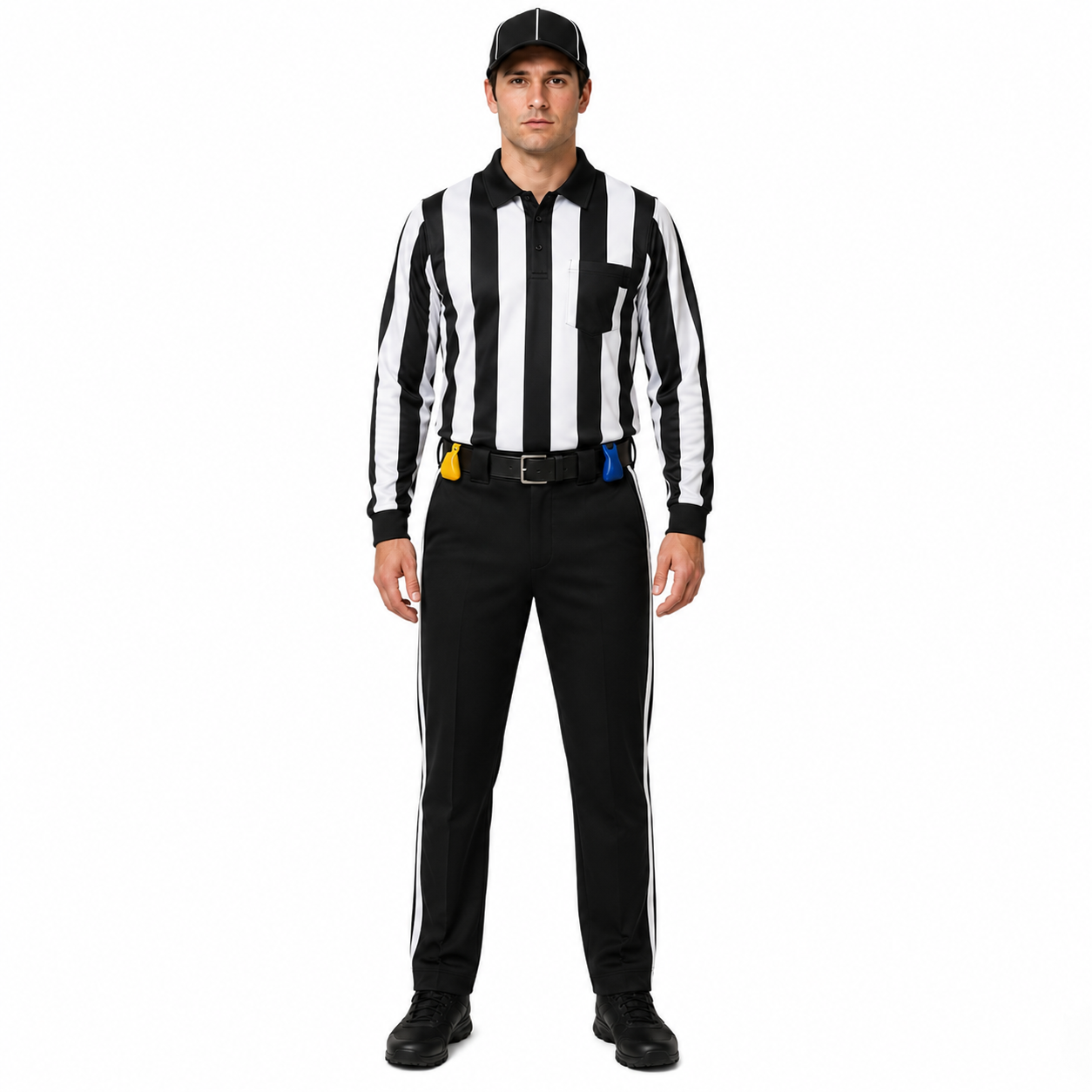 Power Punch Wholesale American Football Referee Uniform Short Printed Dry Fit Team Apparel Soli