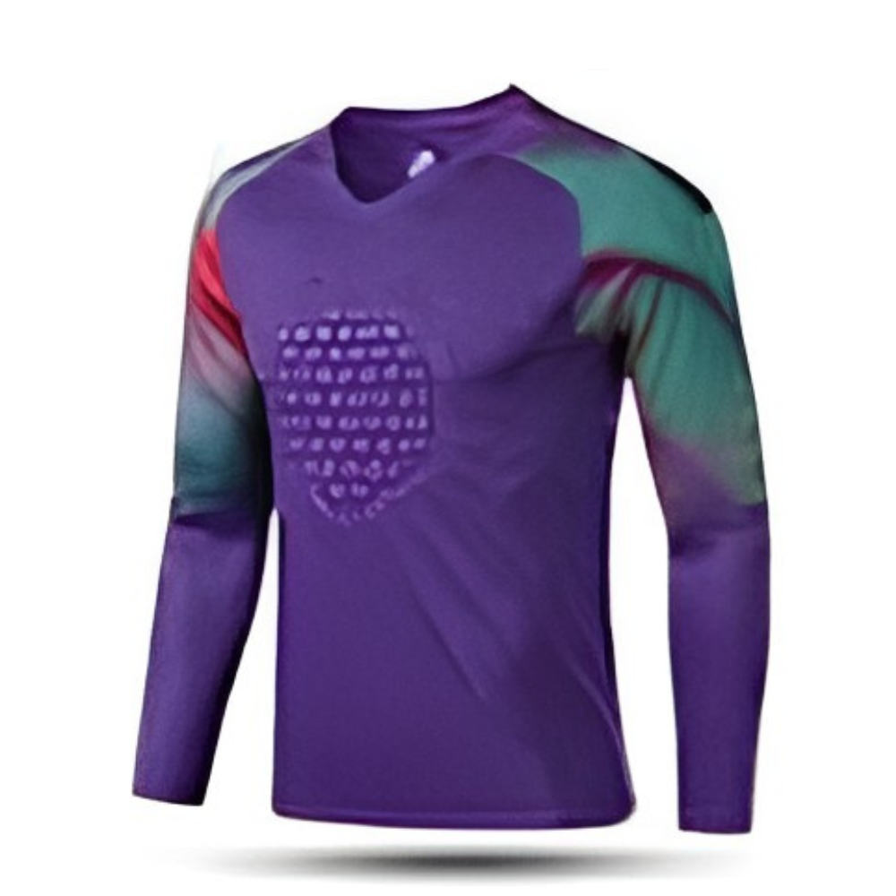 Power Punch Long Sleeve Custom Goalkeeper Jersey Front Logo 100 Polyester Unisex Adult Bulk Who - Angle 2