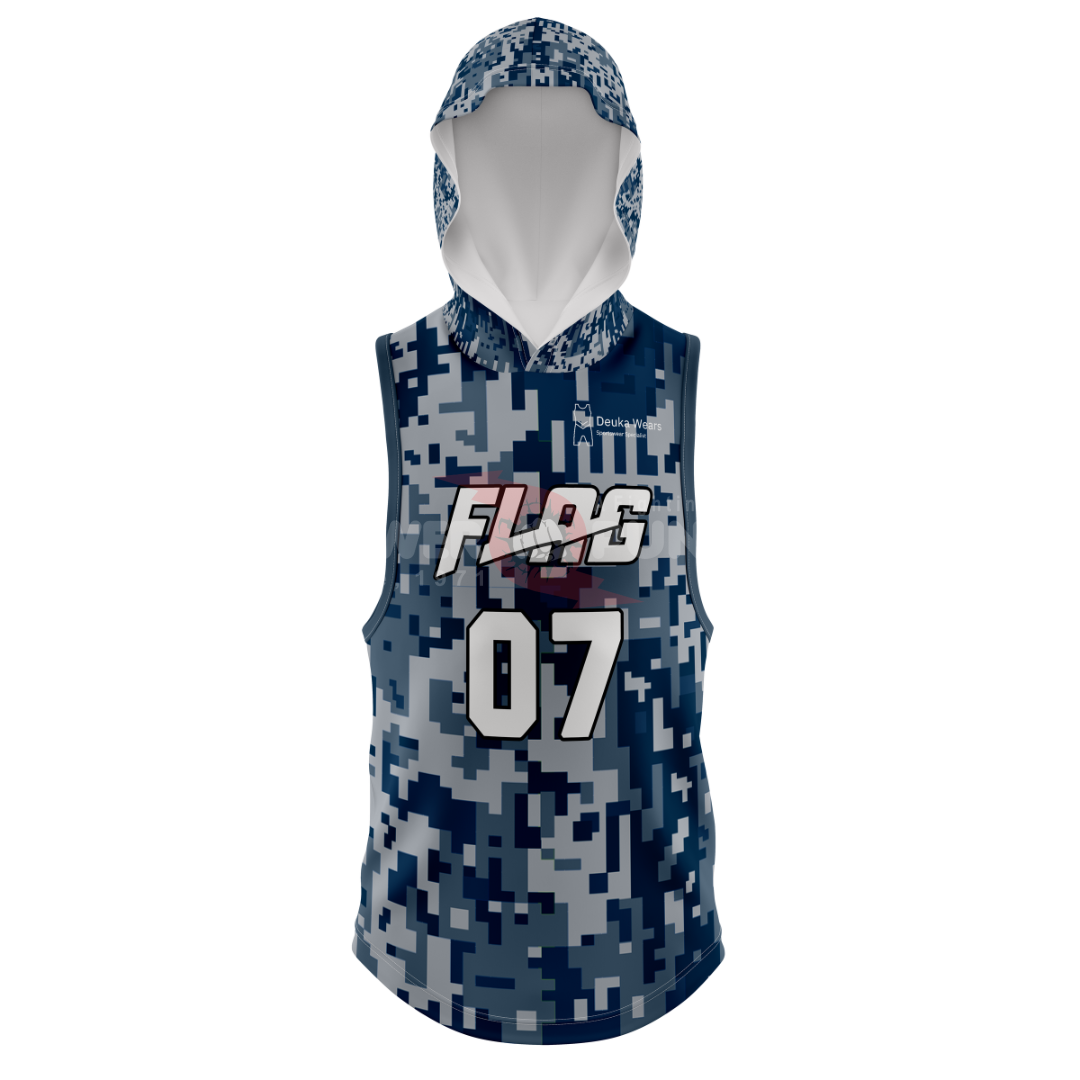 Power Punch Custom American Football 7v7 Heat-Transfer Printed Flag Football Uniform Plus Size - Angle 3