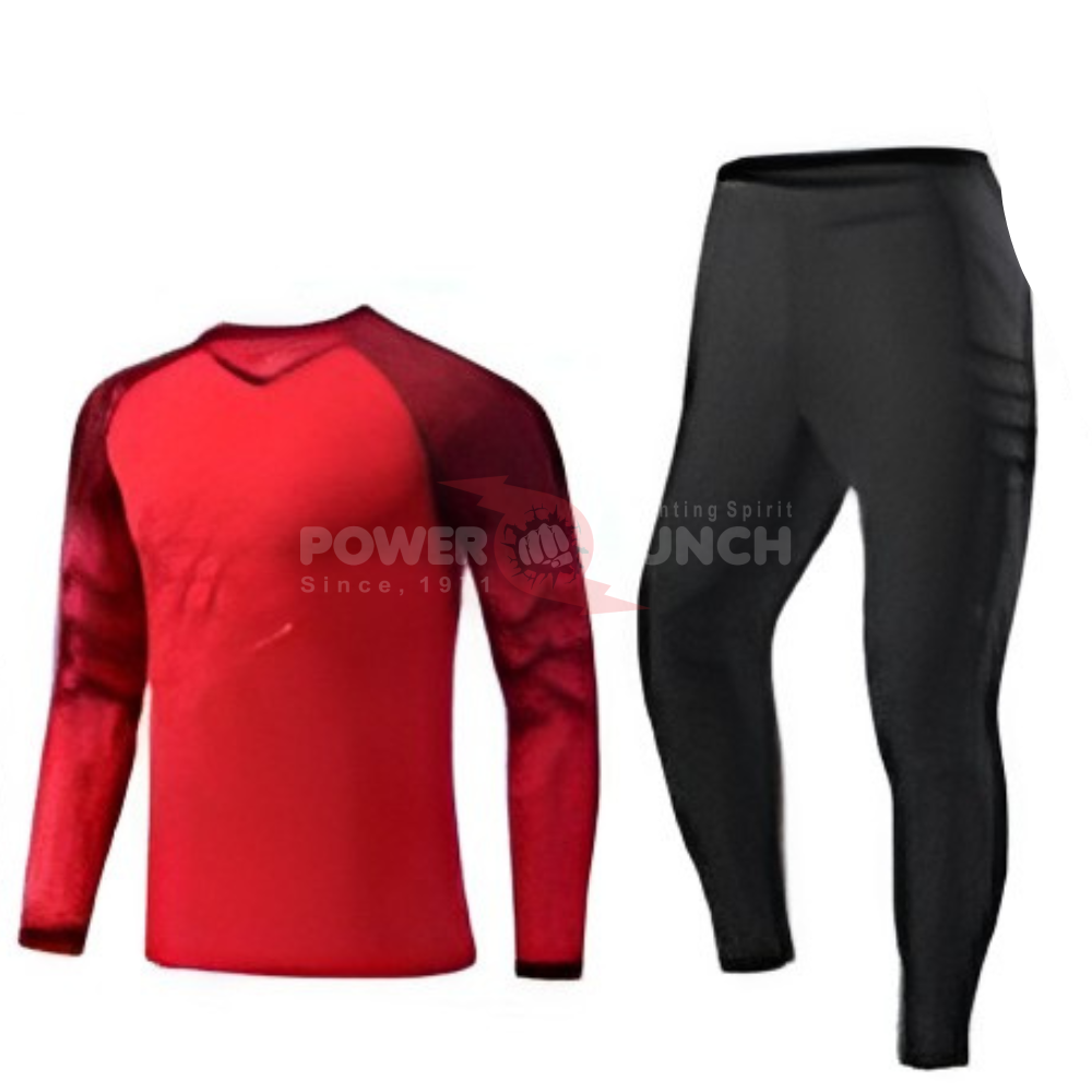 Power Punch Long Sleeve Custom Goalkeeper Jersey Front Logo 100 Polyester Unisex Adult Bulk Who - Angle 5