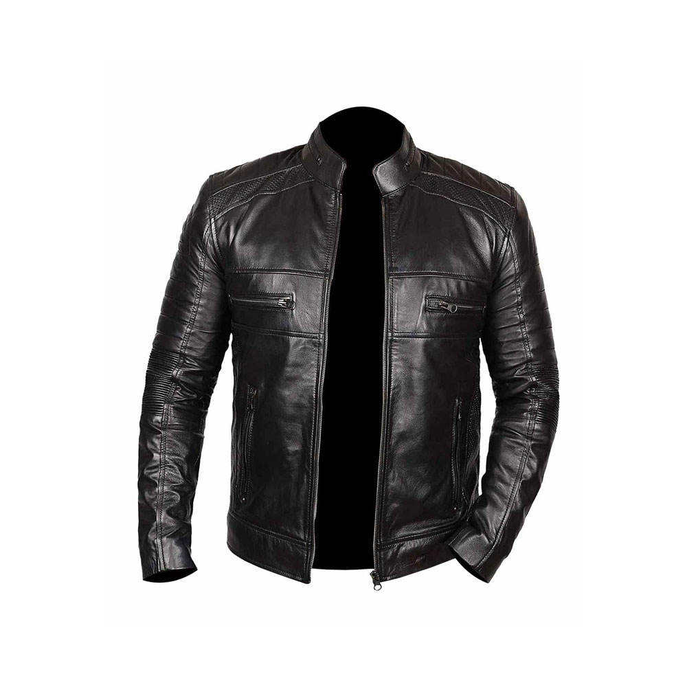 Power Punch 2026 Men leather jacketsHigh Quality Biker Customized Fashion Stylish Angle 4