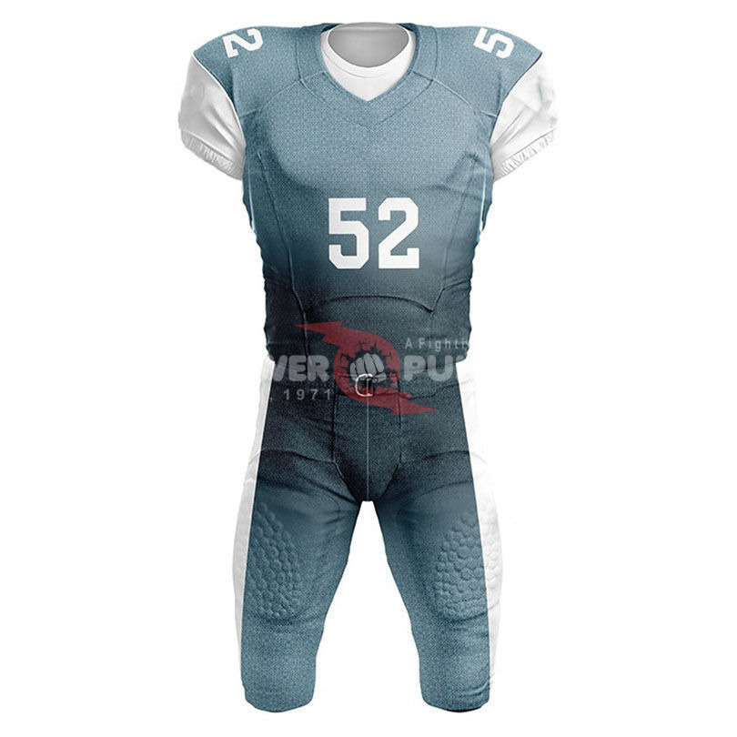 Power Punch Stitched American Football Jersey Men Chargers Blue Team Uniform Custom Made Sports - Angle 5