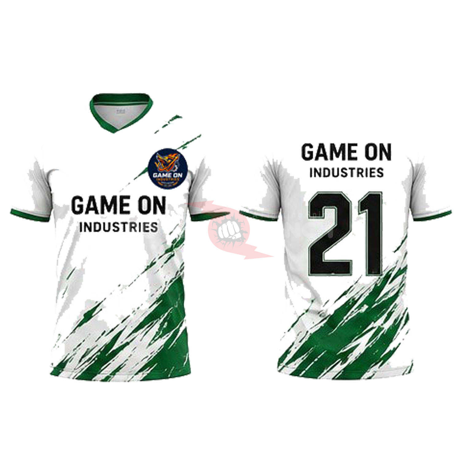 Power Punch Customized sublimation soccer jersey shirts sports wear training wear v-neck soccer