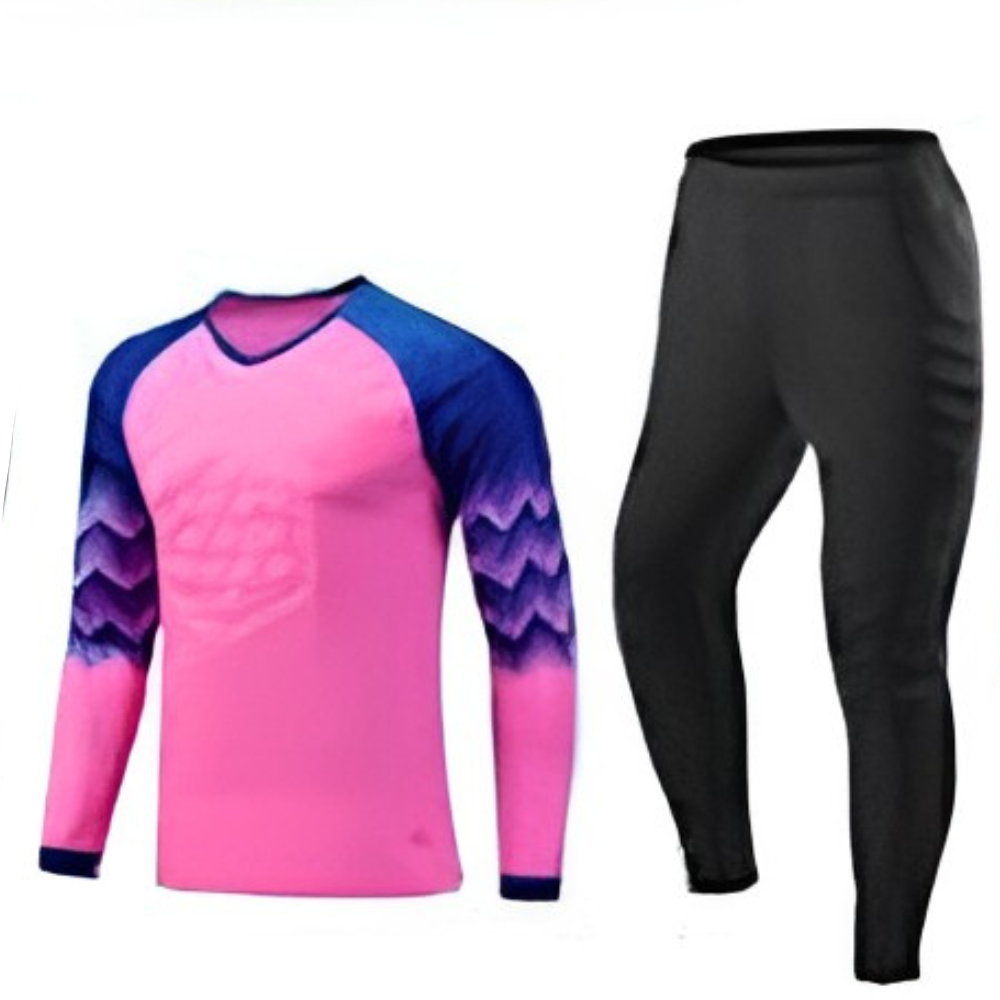 Power Punch Long Sleeve Custom Goalkeeper Jersey Front Logo 100 Polyester Unisex Adult Bulk Who - Angle 3