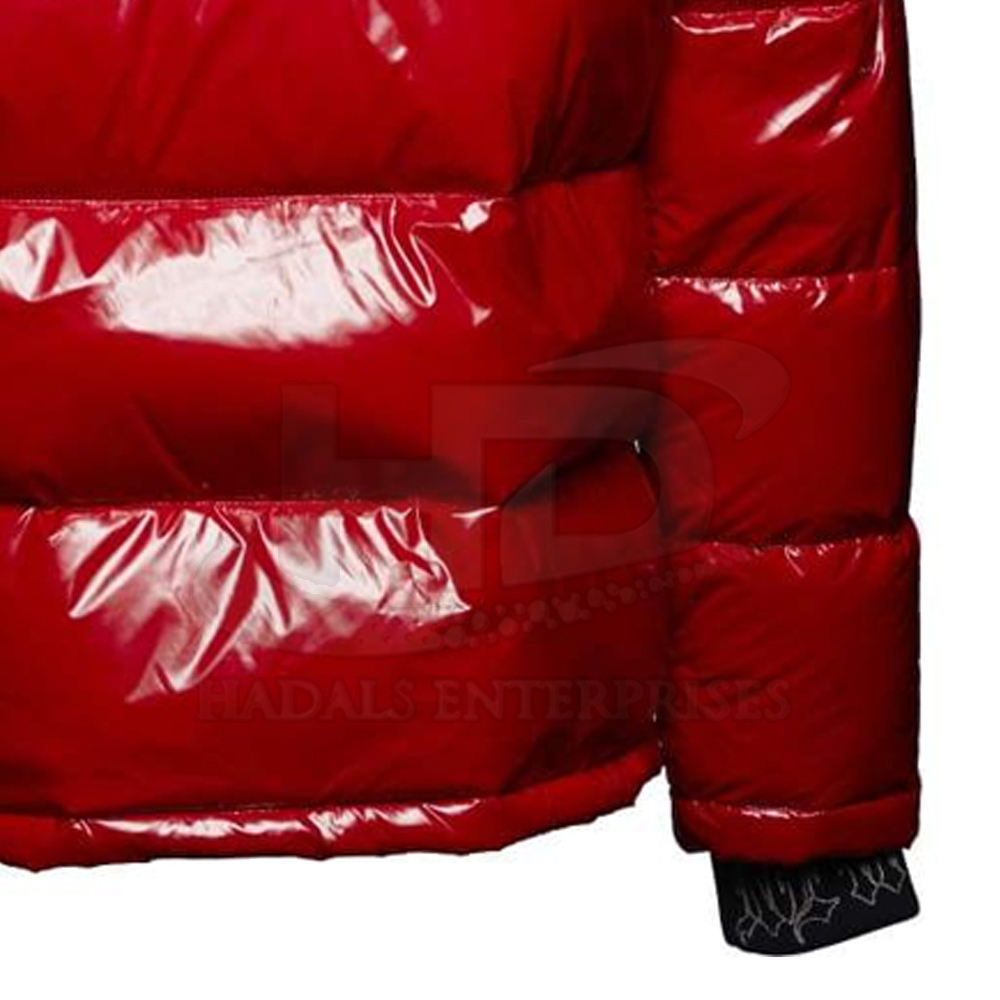 Power Punch Wholesale Outdoor Light Warm Duck Custom Logo Nylon Black Hooded Winter Angle 4
